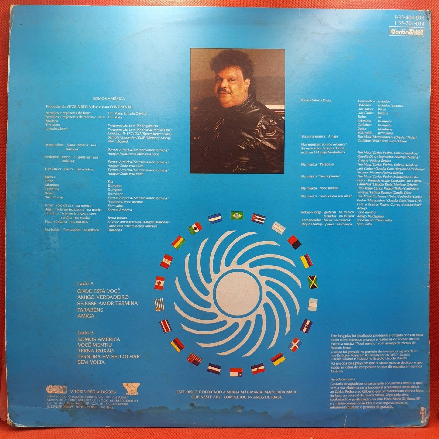 Tim Maia ‎– Somos América - Vinyl Store Online