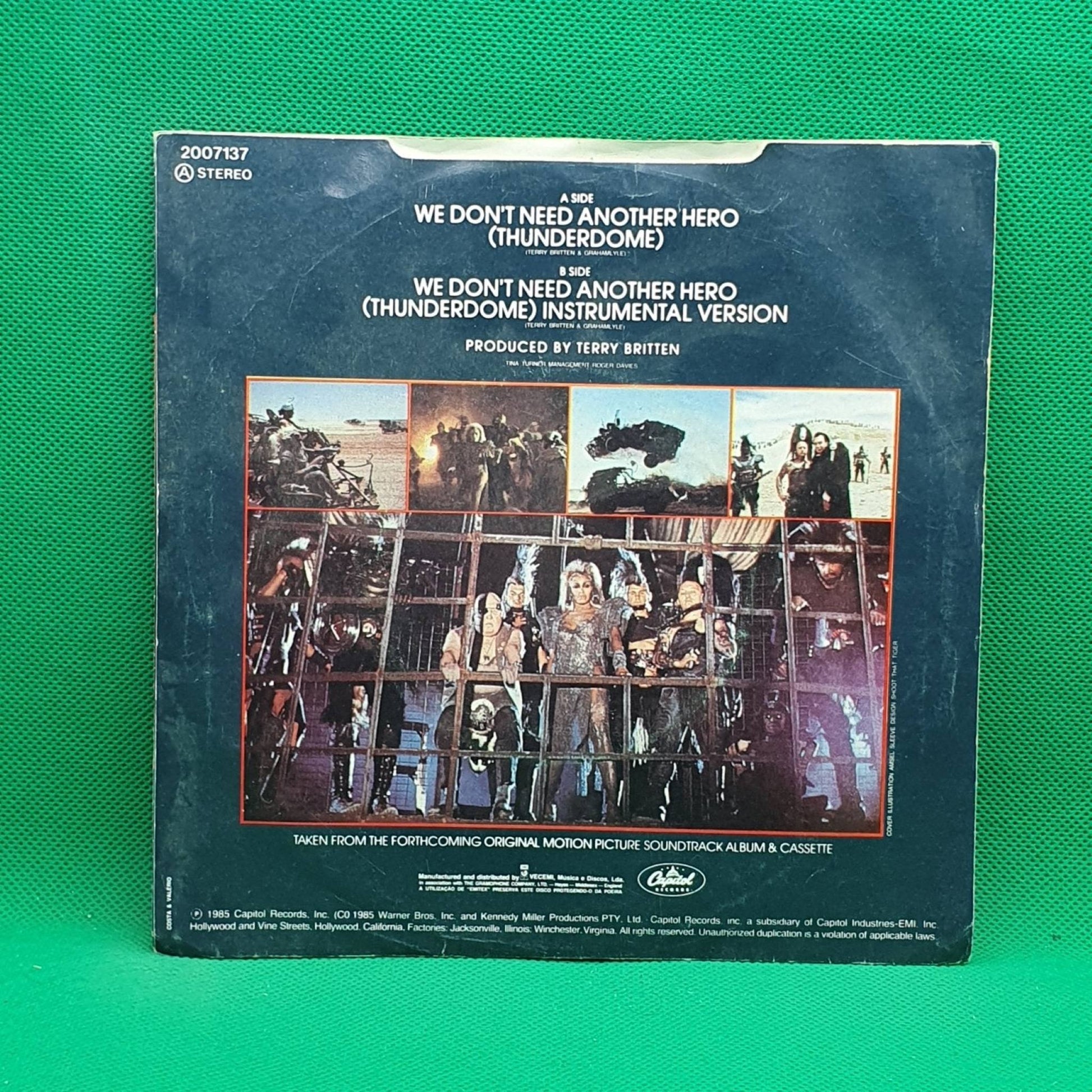 Tina Turner ‎– We Don't Need Another Hero (Thunderdome) - Vinyl Store Online