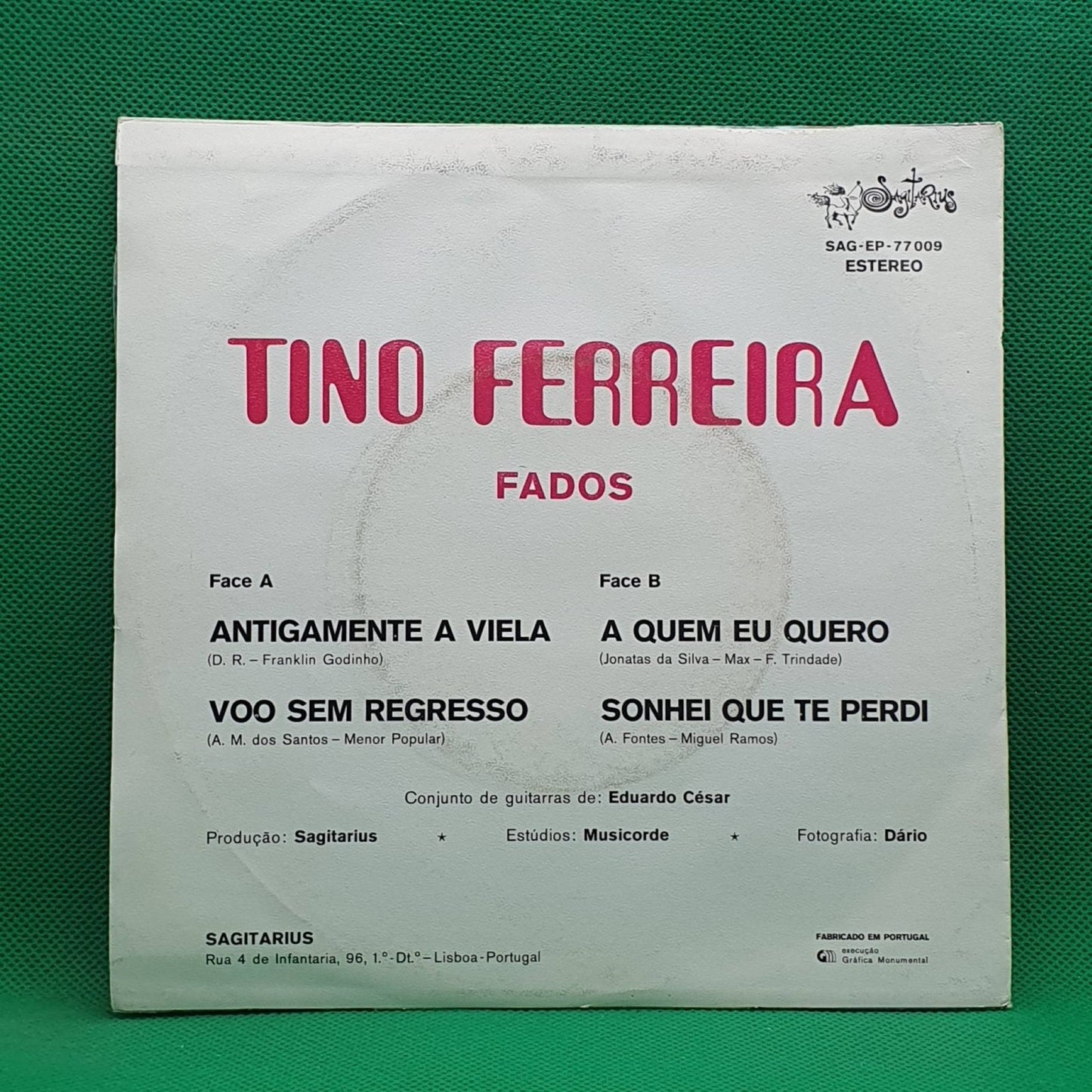 Tino Ferreira ‎– Fados - Vinyl Store Online