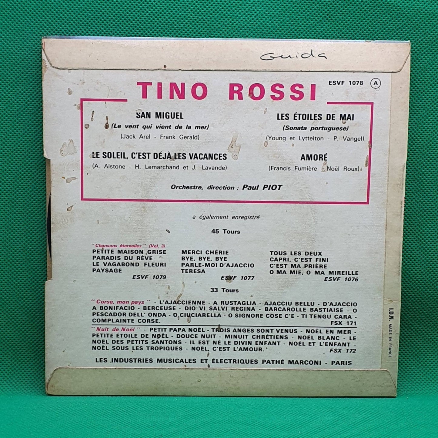 Tino Rossi ‎– San Miguel (Le Vent Qui Vient De La Mer) - Vinyl Store Online