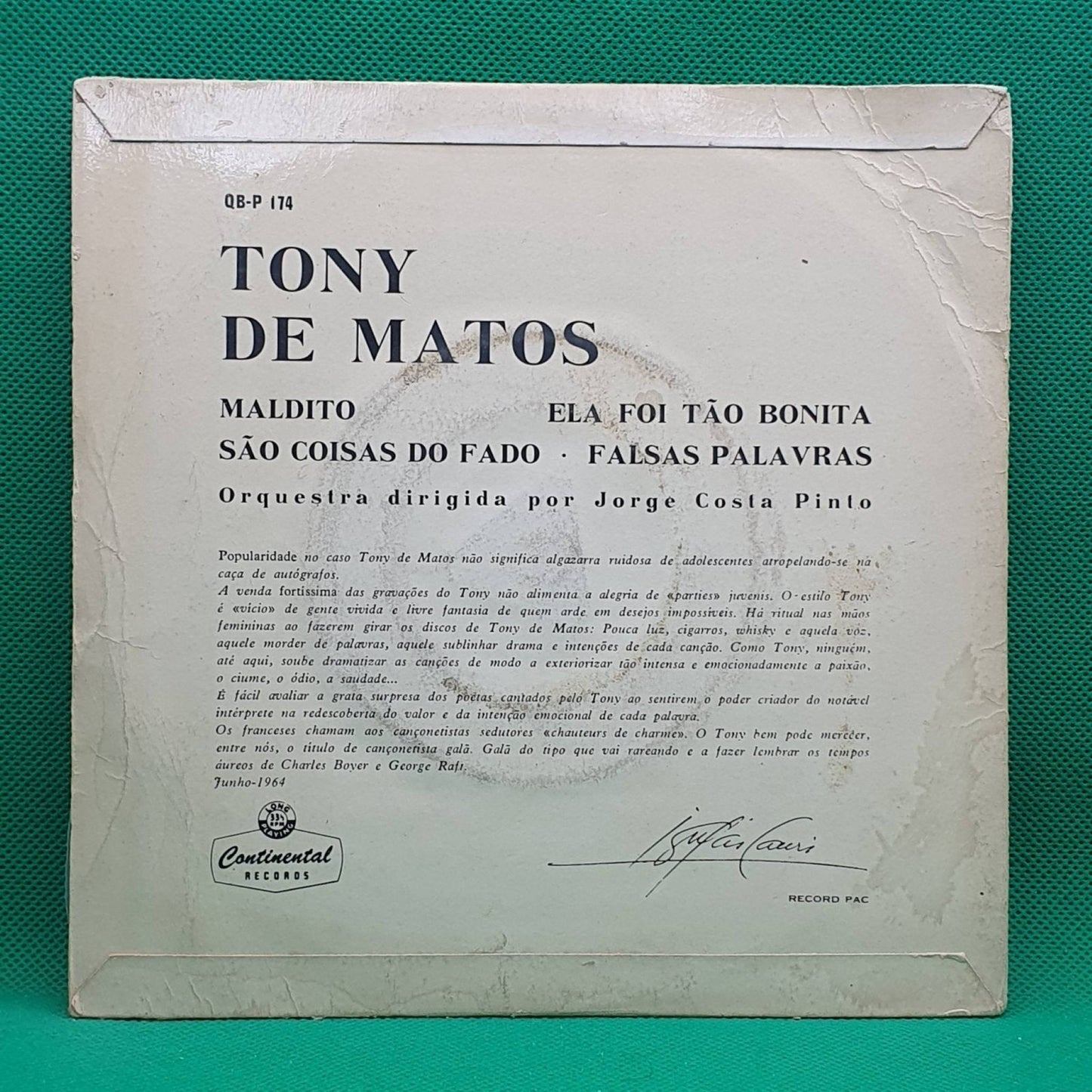 Tony De Matos ‎– Maldito - Vinyl Store Online