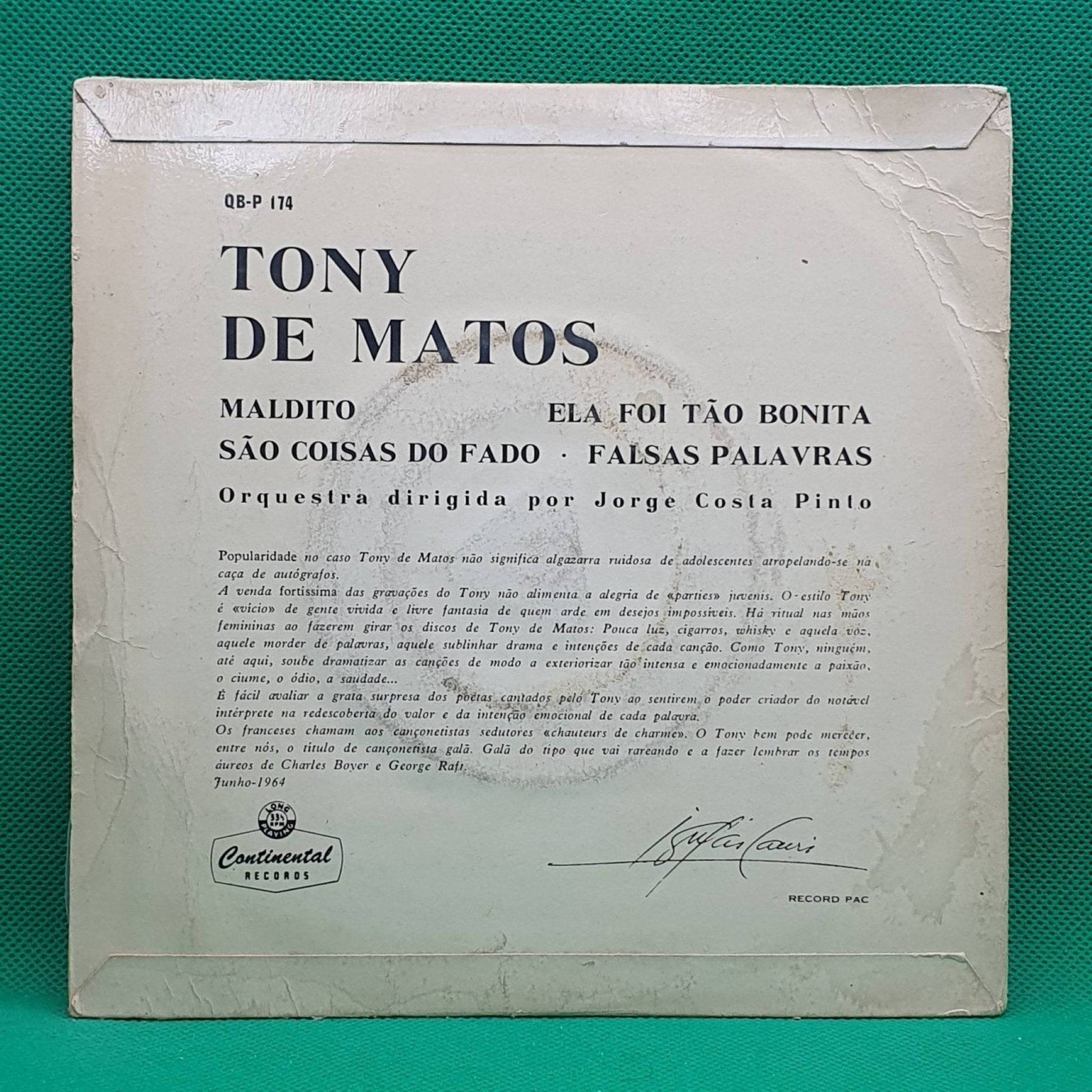 Tony De Matos ‎– Maldito - Vinyl Store Online