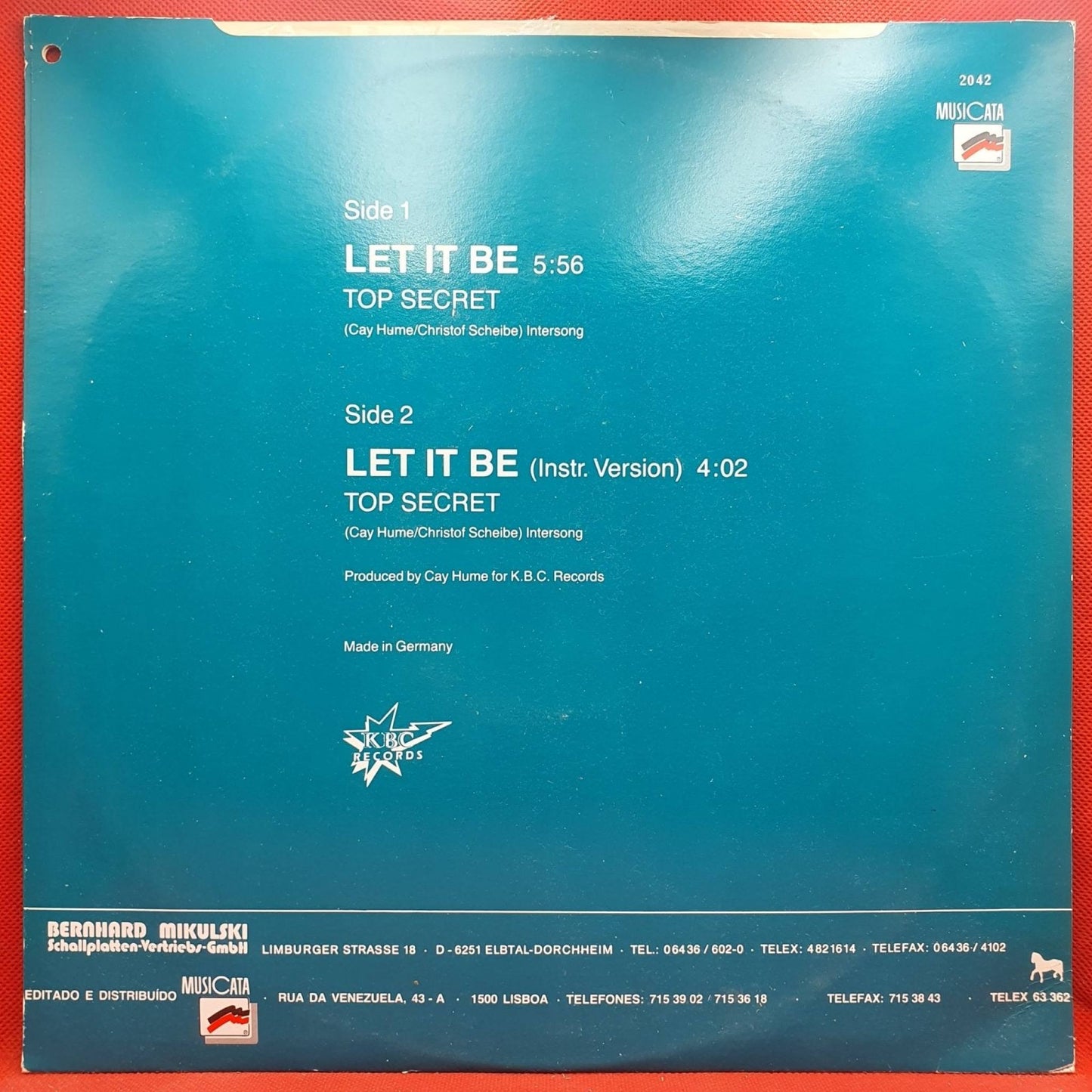 Top Secret ‎– Let It Be - Vinyl Store Online