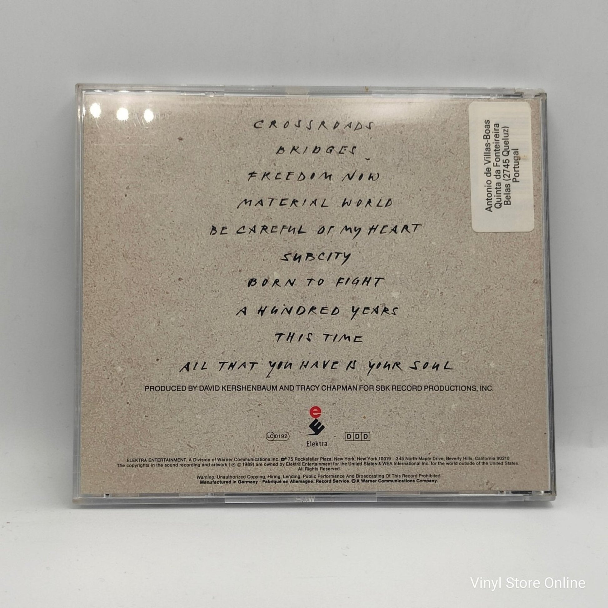 Tracy Chapman ‎– Crossroads - Vinyl Store Online