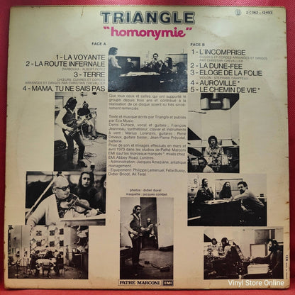 Triangle ‎– Homonymie - Vinyl Store Online