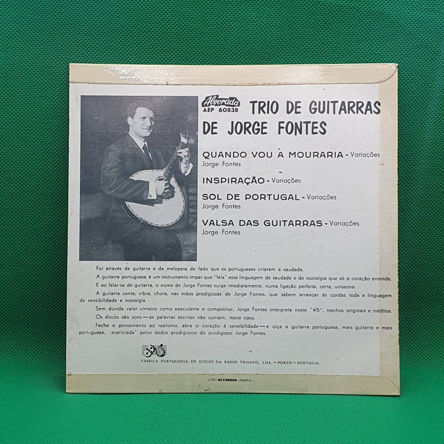 Trio De Guitarras De Jorge Fontes ‎– Sol De Portugal - Vinyl Store Online
