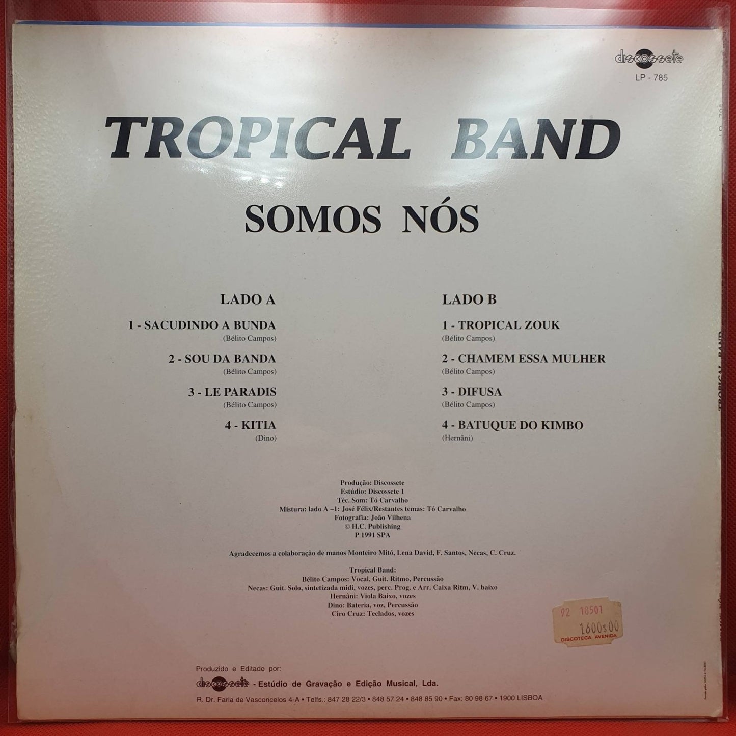Tropical Band ‎– Somos Nós - Vinyl Store Online