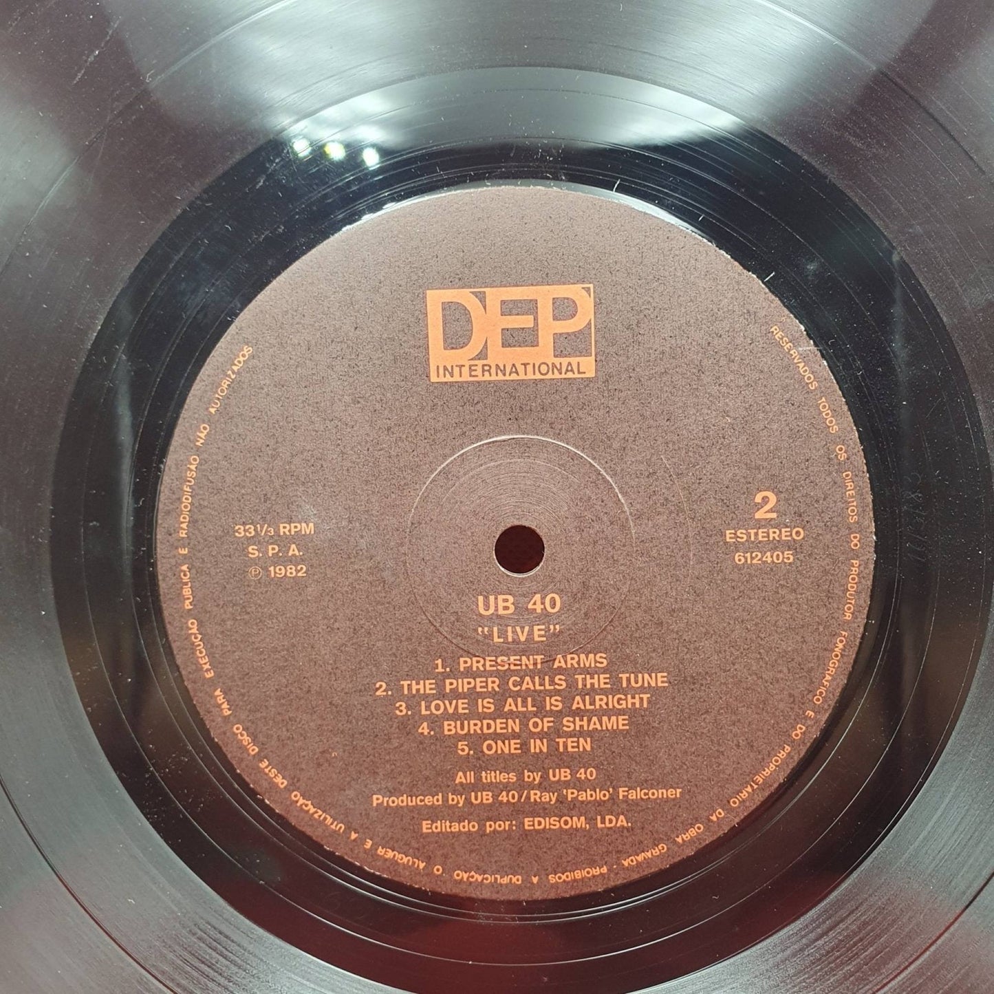 UB40 ‎– Live - Vinyl Store Online