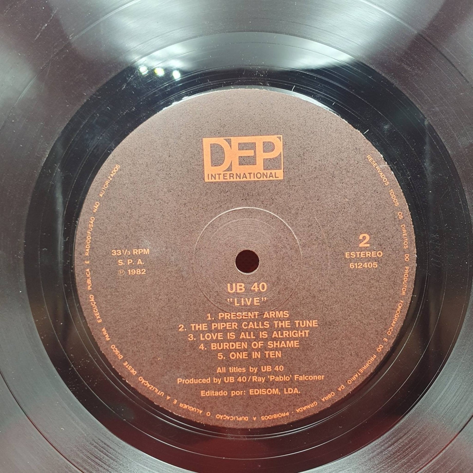 UB40 ‎– Live - Vinyl Store Online