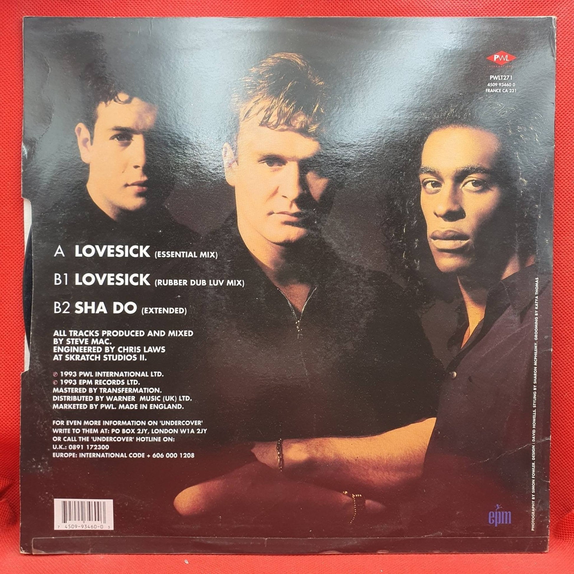 Undercover Featuring John Matthews ‎– Lovesick - Vinyl Store Online