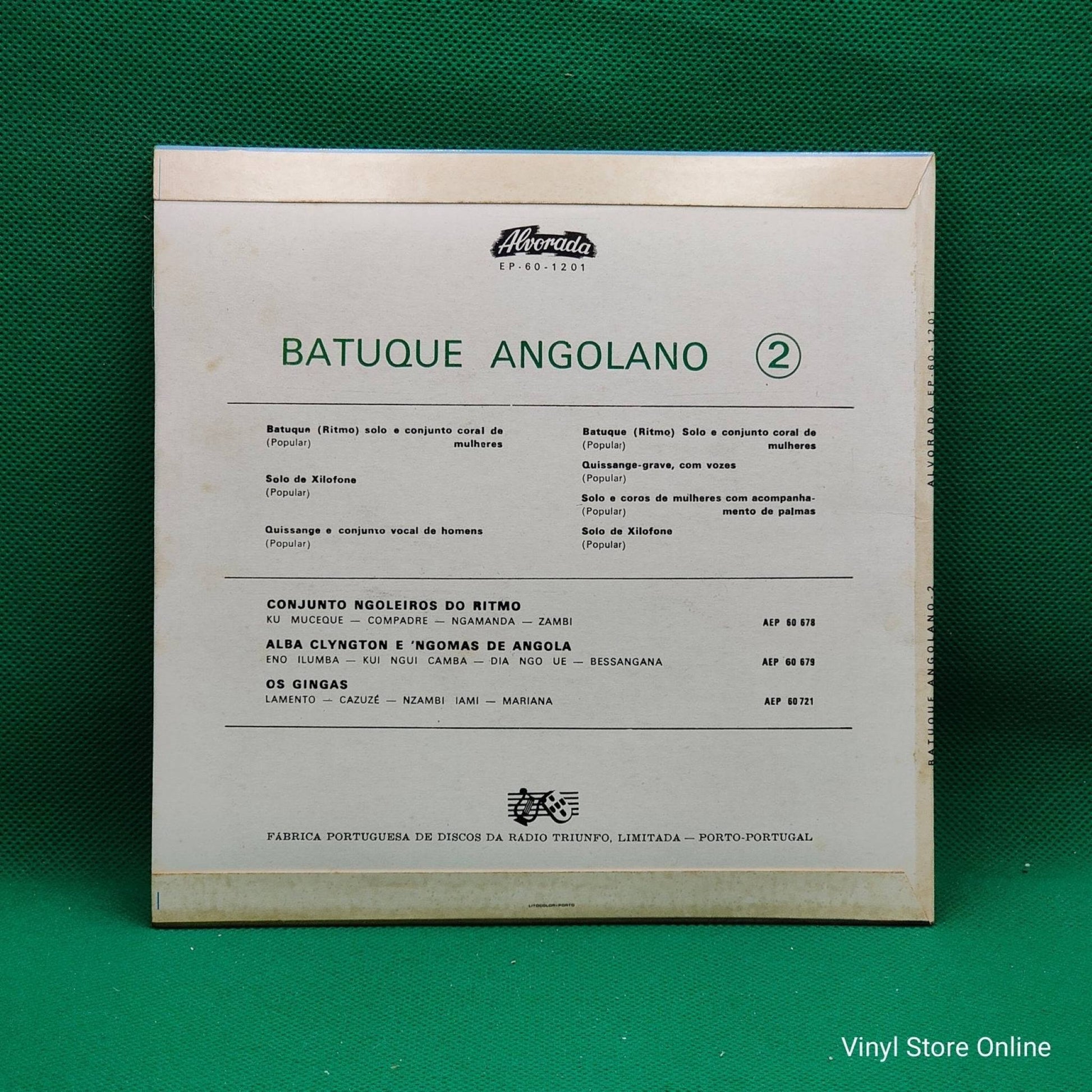 Unknown Artist ‎– Batuque Angolano 2 - Vinyl Store Online