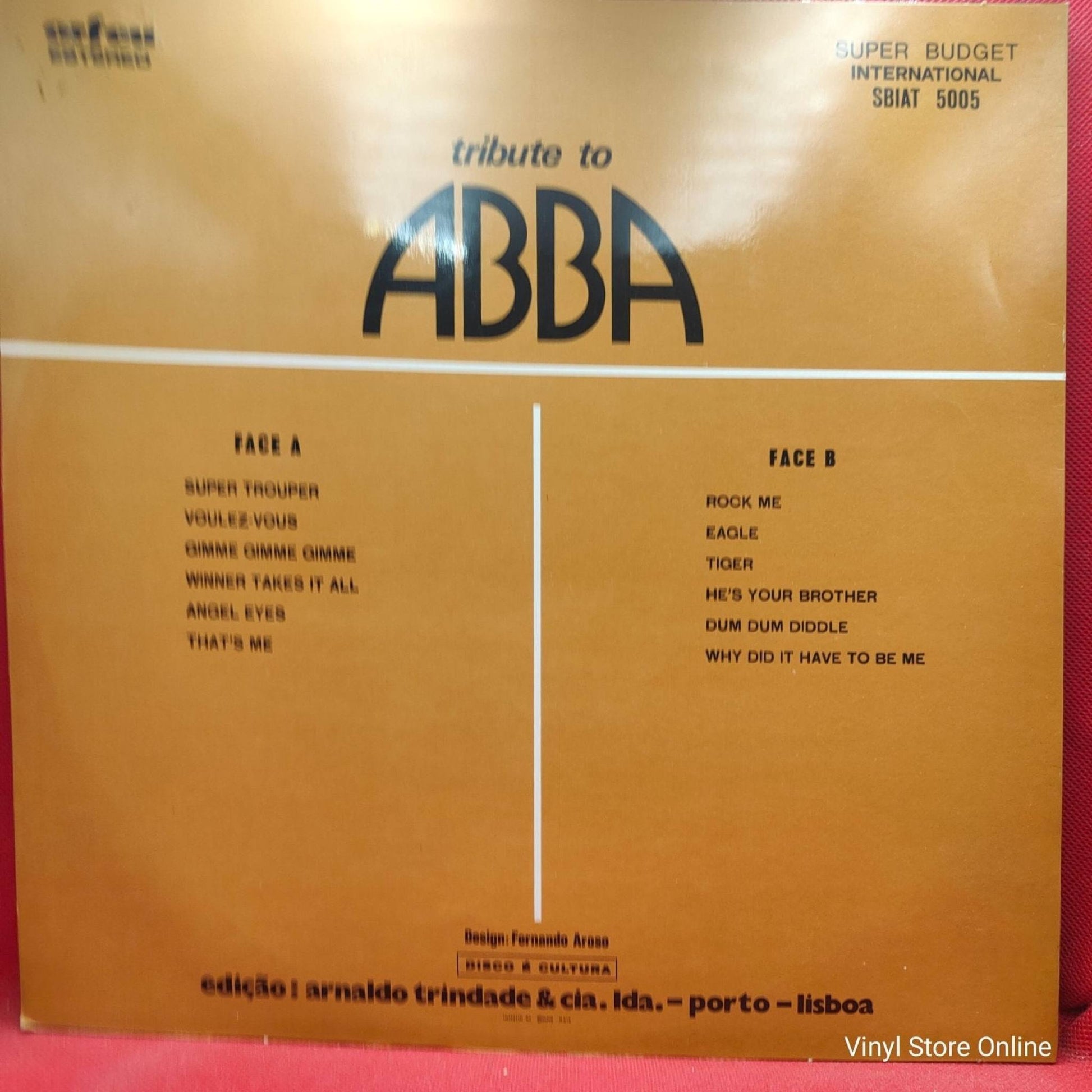 Unknown Artist ‎– Tribute To ABBA - Vinyl Store Online