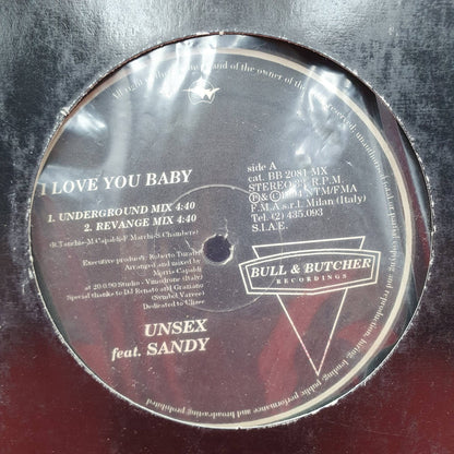 Unsex Feat. Sandy ‎– I Love You Baby - Vinyl Store Online