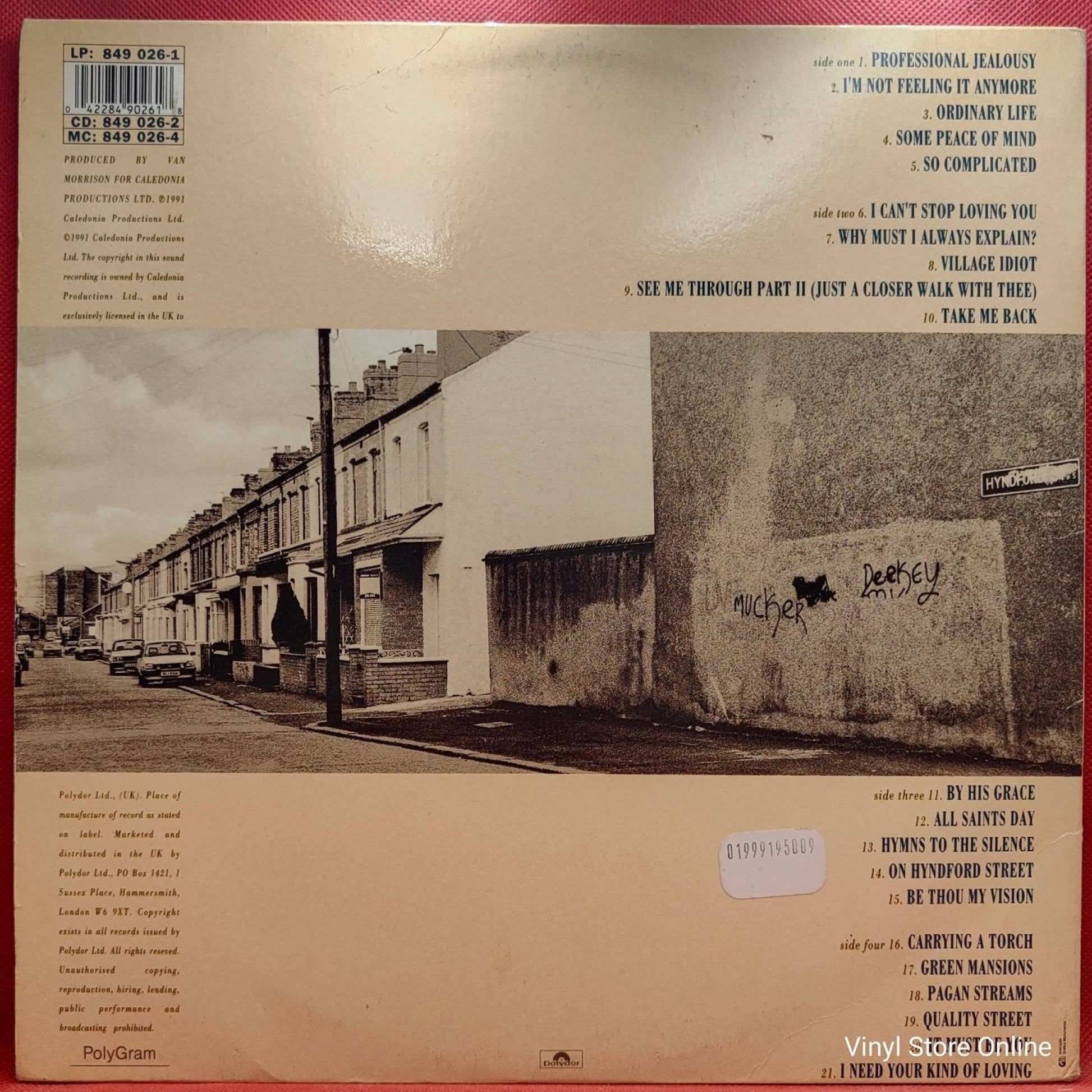 Van Morrison ‎– Hymns To The Silence - Vinyl Store Online