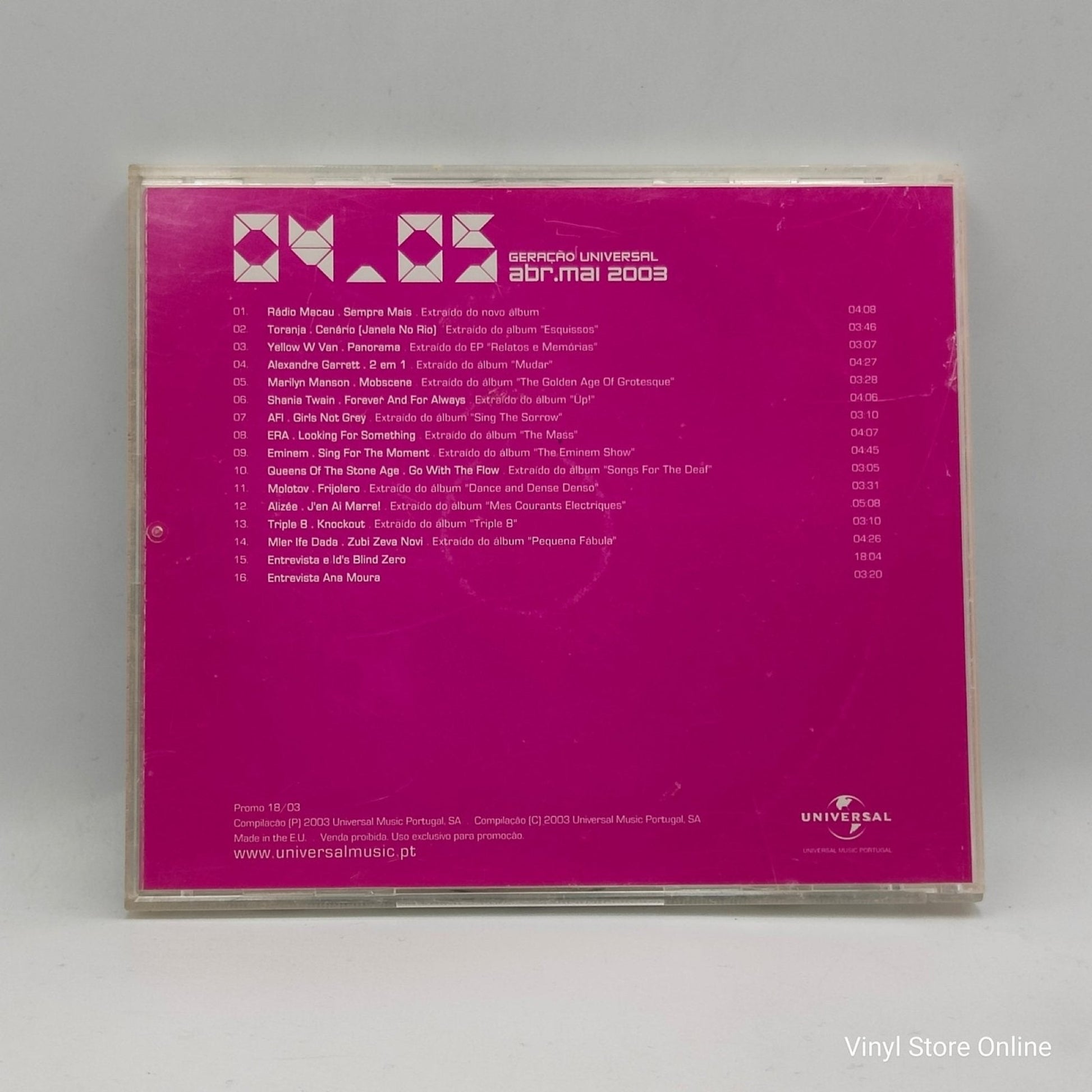 Varios - Geração Universal / Abril Maio 2003 / Promo 18 - 03 - Vinyl Store Online