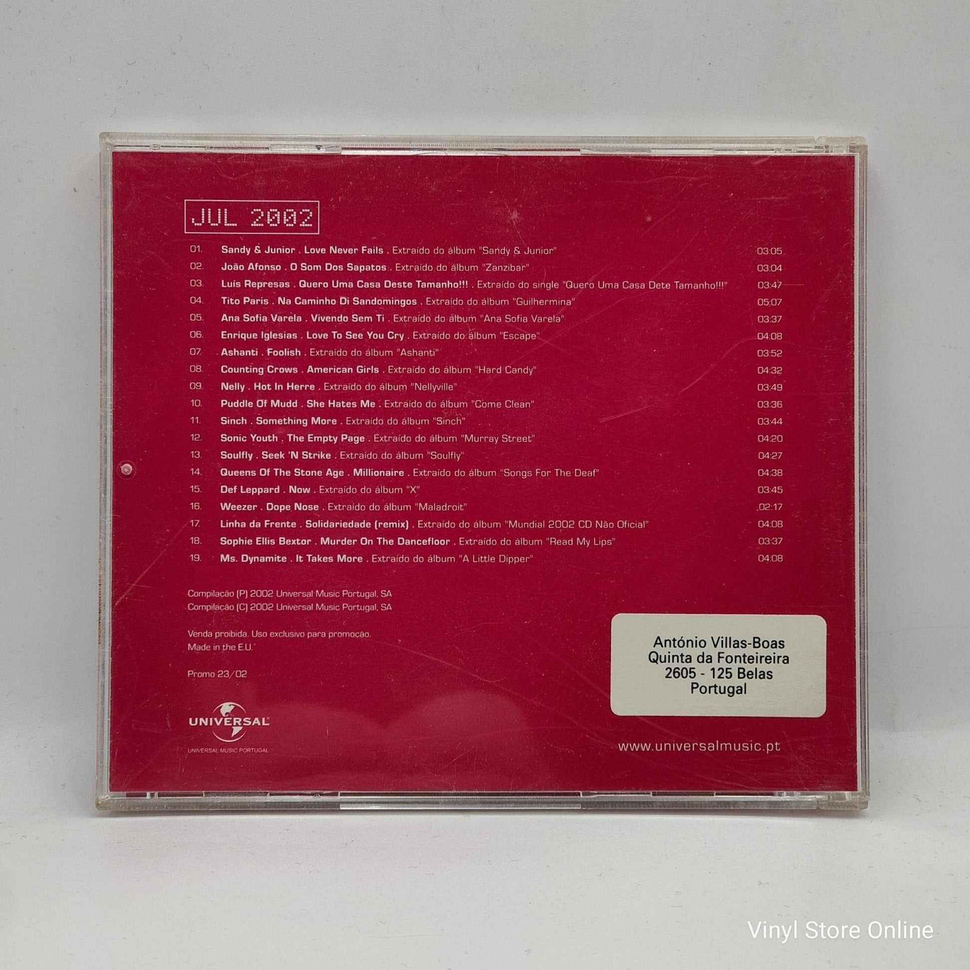 Vários - Geração Universal JUL 2002 - Promo 23/02 - Vinyl Store Online