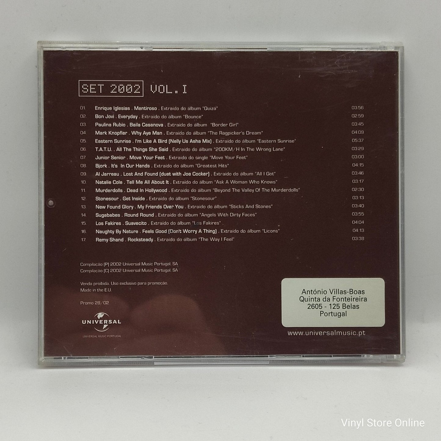 Vários - Geração Universal SET 2002 Vol. I - Promo 28/02 - Vinyl Store Online