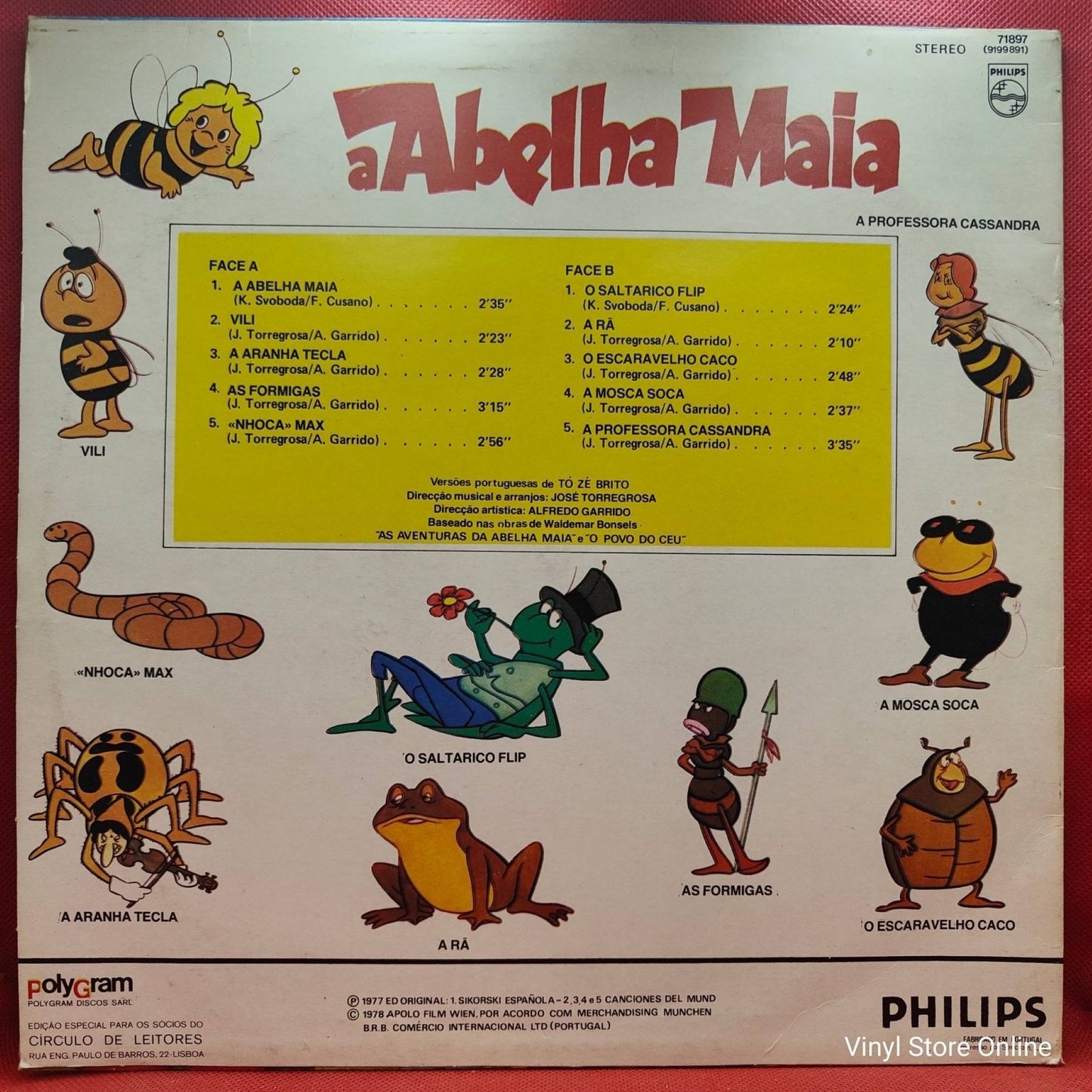 Various ‎– A Abelha Maia (As Canções Originais Da Série Da TV) - Vinyl Store Online