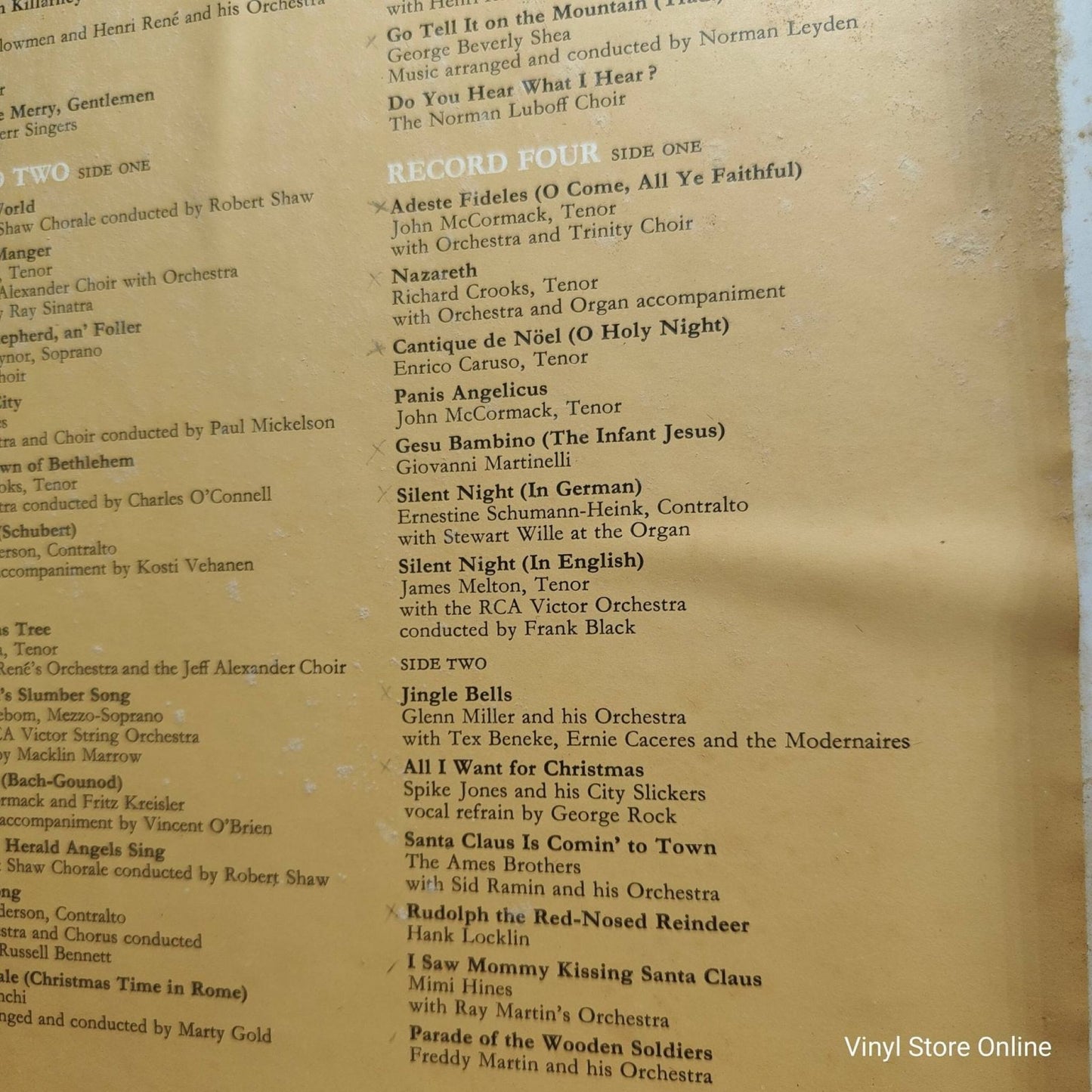 Various ‎– A Merry Christmas With World - Famous Artists - Vinyl Store Online
