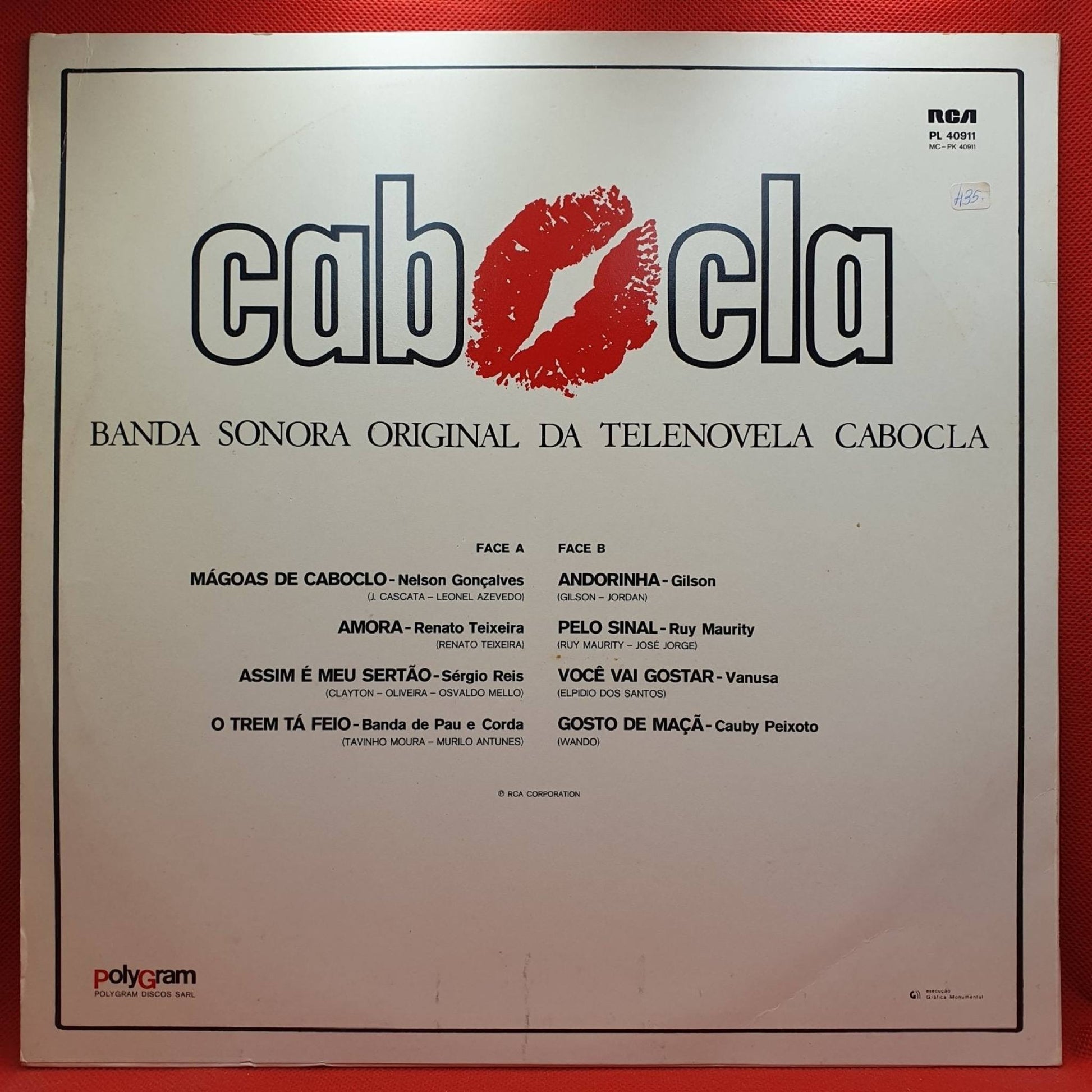 Various ‎– Banda Sonora Original Da Telenovela Cabocla - Vinyl Store Online