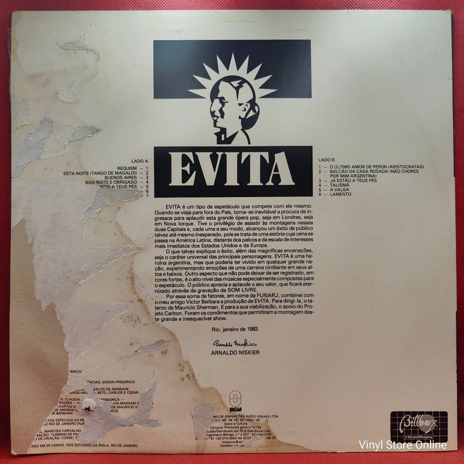 Various ‎– Evita - Vinyl Store Online