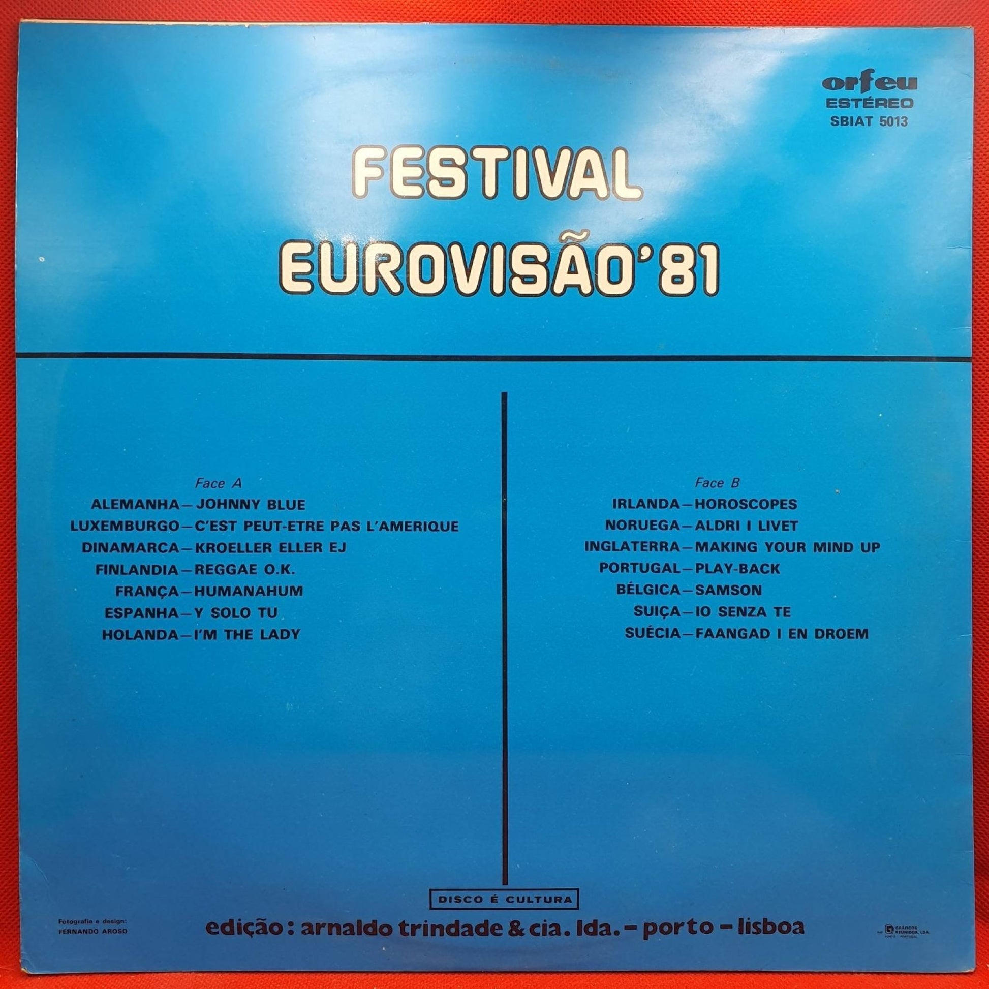 Various ‎– Festival Eurovisão 81 - Vinyl Store Online