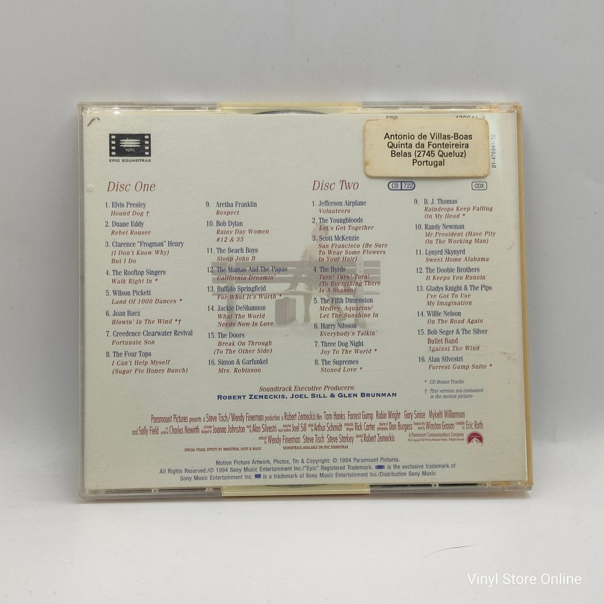 Various ‎– Forrest Gump (OST) - Vinyl Store Online