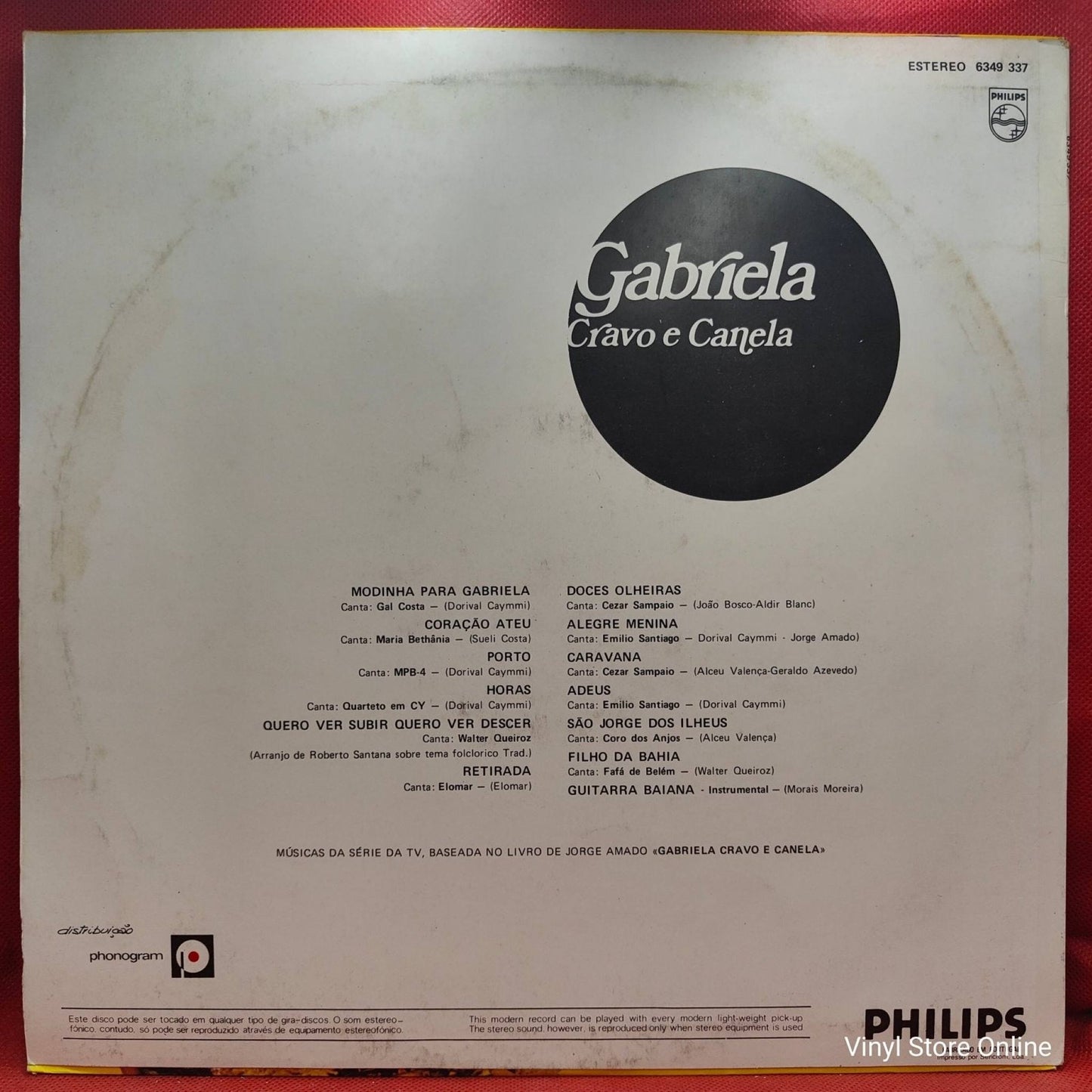 Various ‎– Gabriela Cravo E Canela - Vinyl Store Online