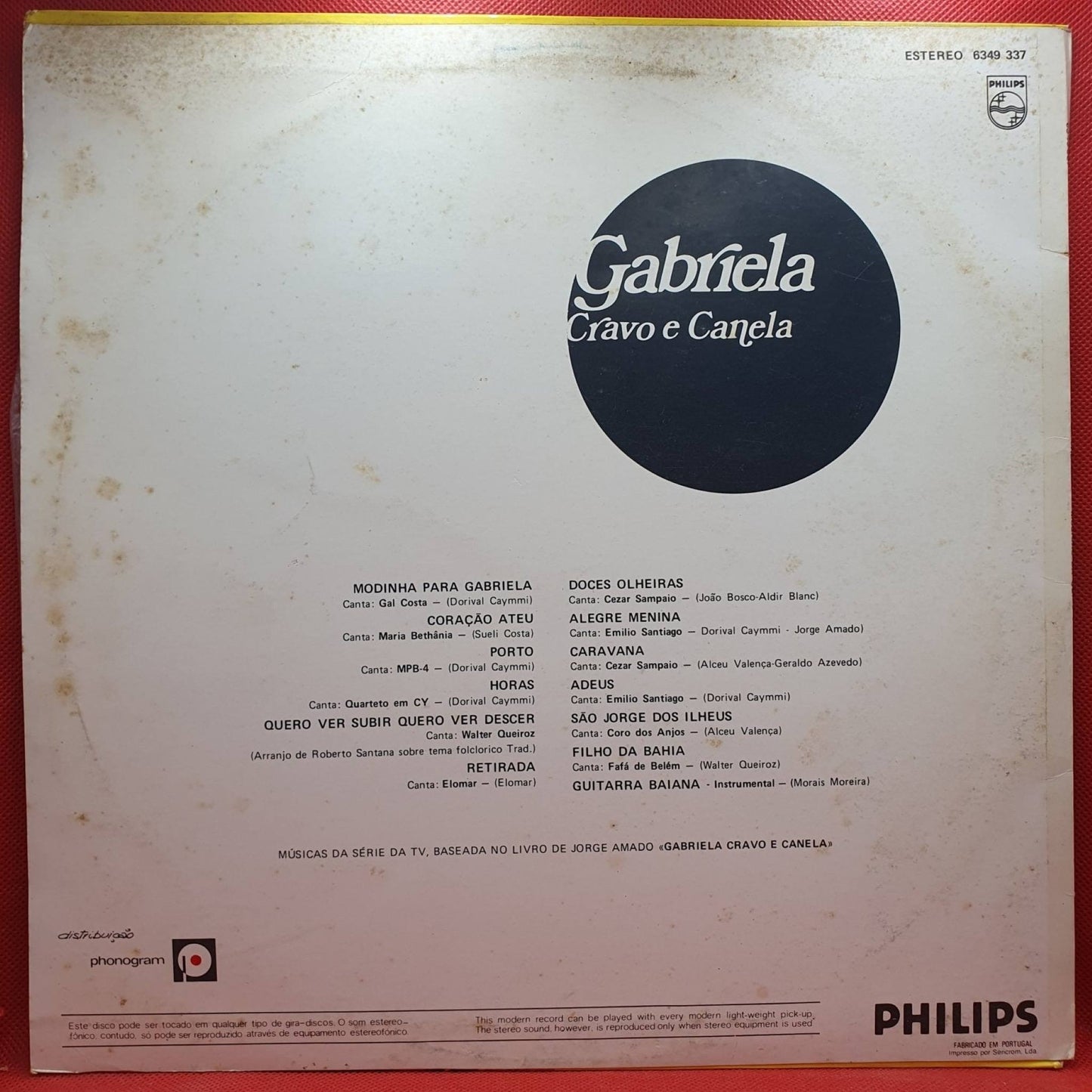 Various ‎– Gabriela Cravo E Canela - Vinyl Store Online