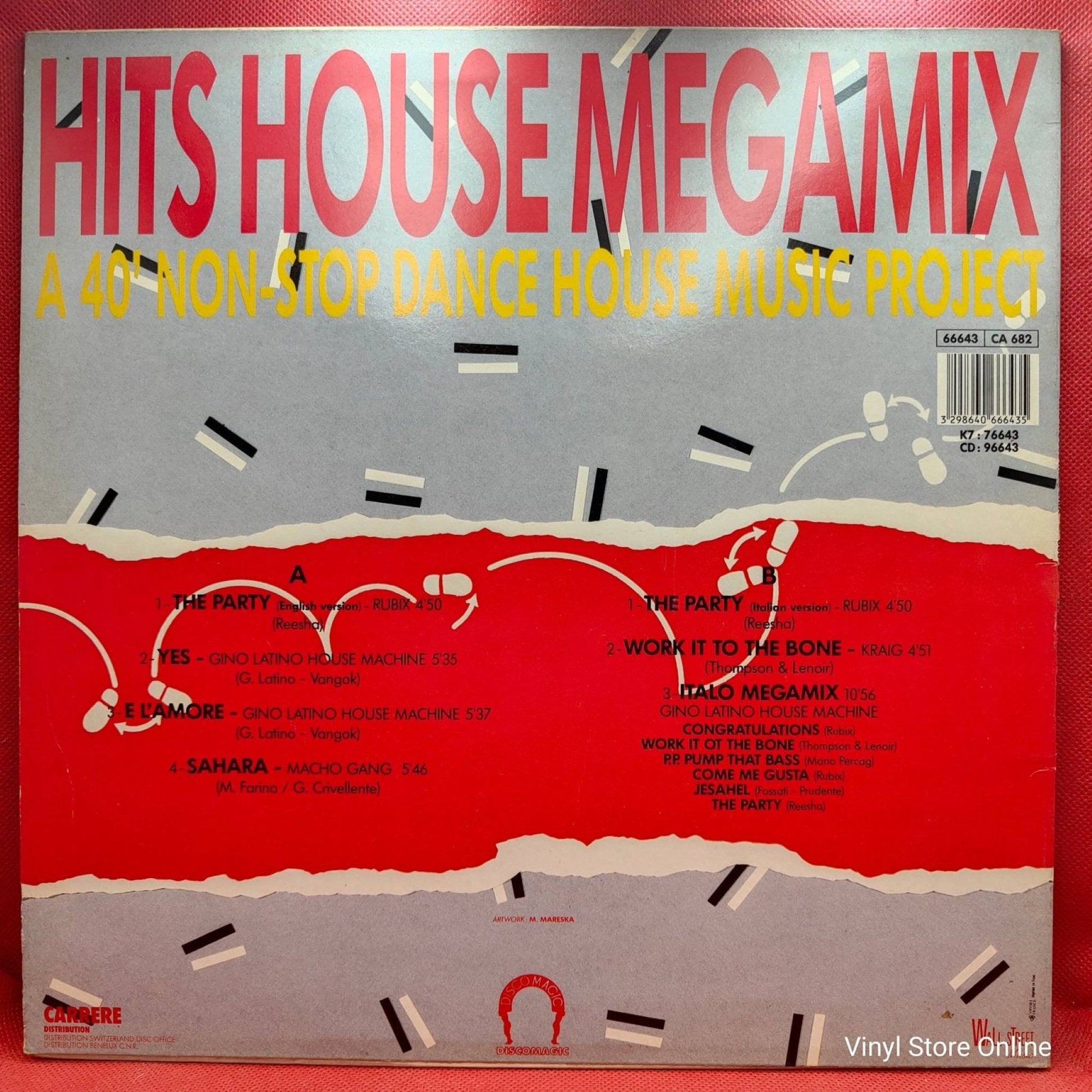Various ‎– Hits House Megamix - Vinyl Store Online