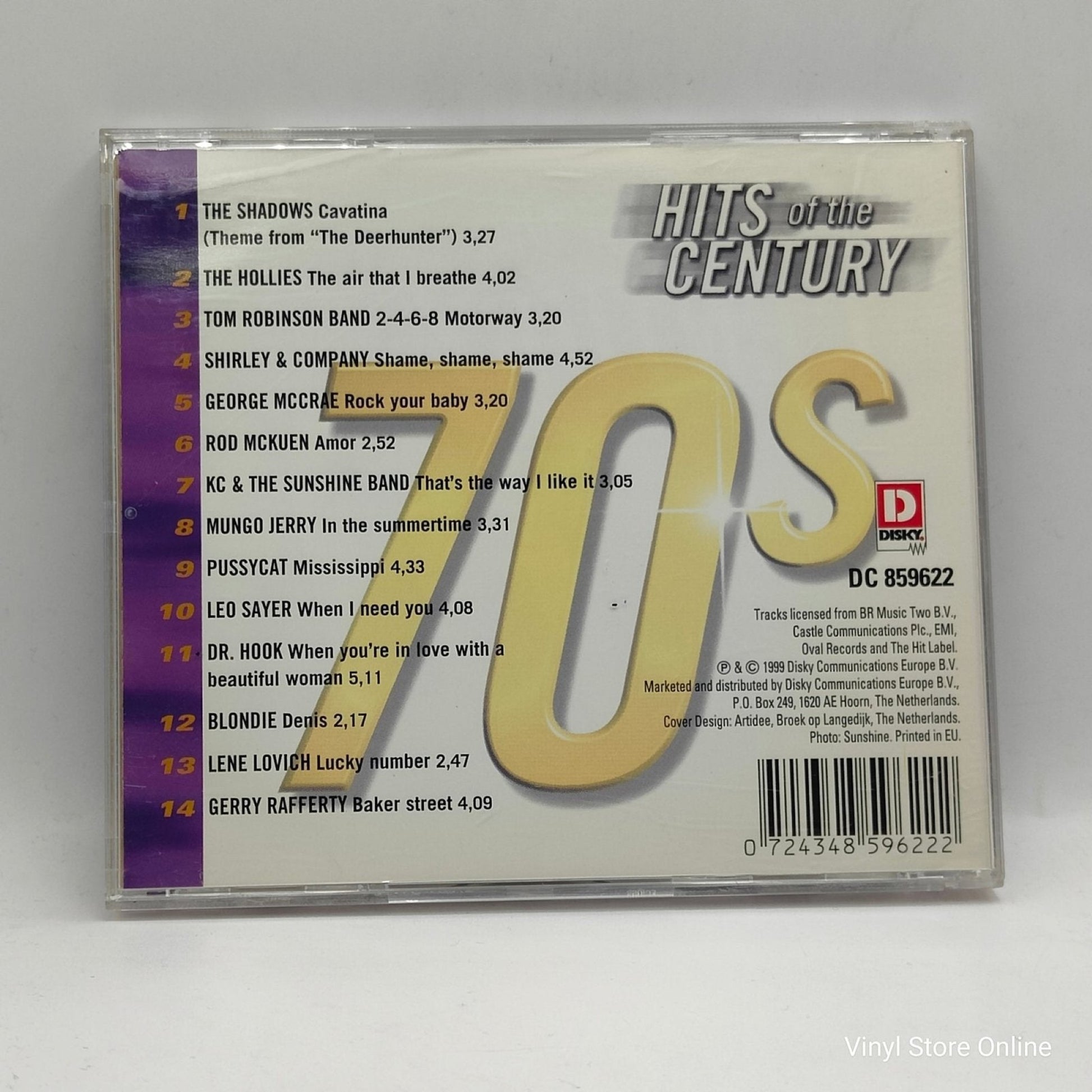 Various ‎– Hits Of The Century 70's - Vinyl Store Online