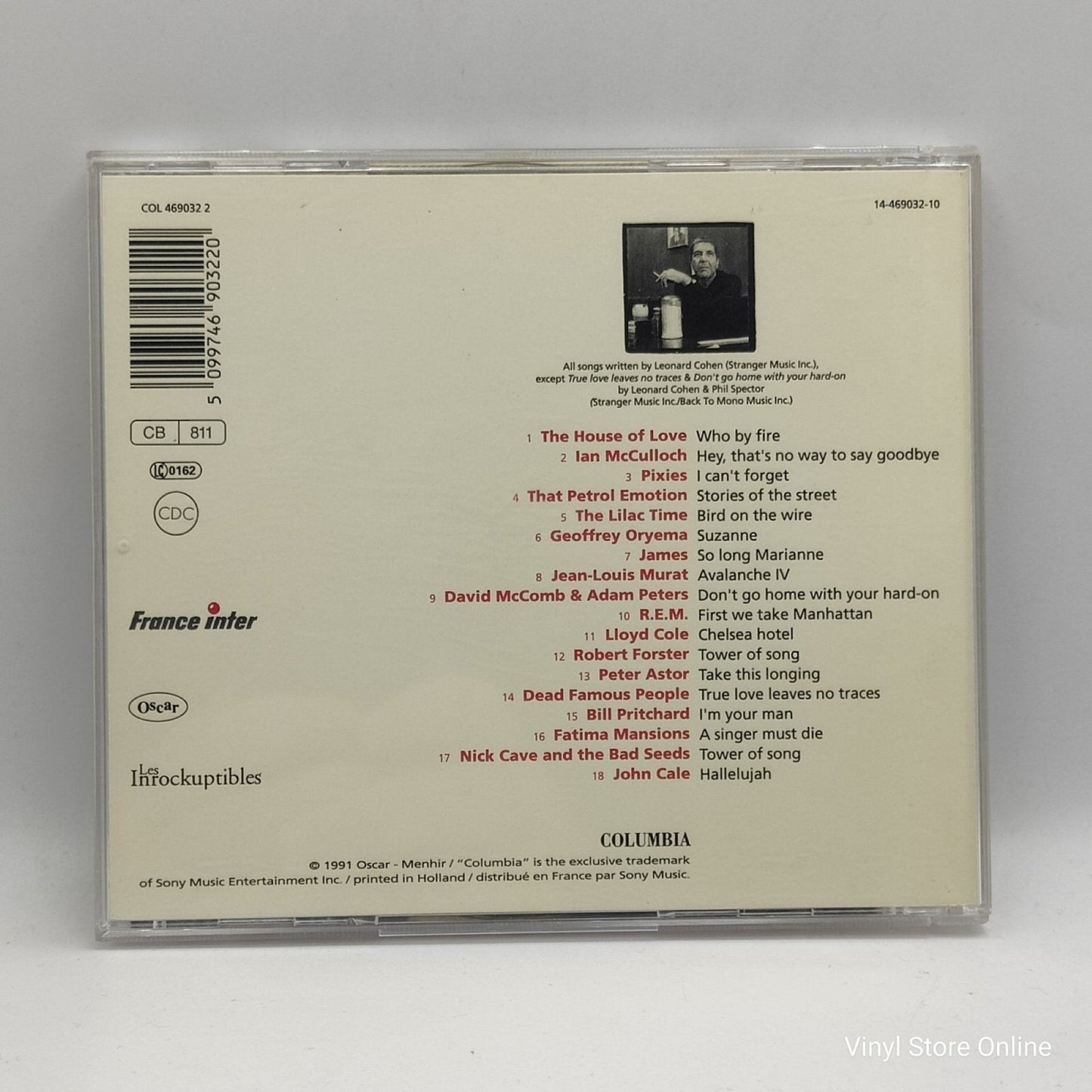 Various ‎– I'm Your Fan (The Songs Of Leonard Cohen By...) - Vinyl Store Online