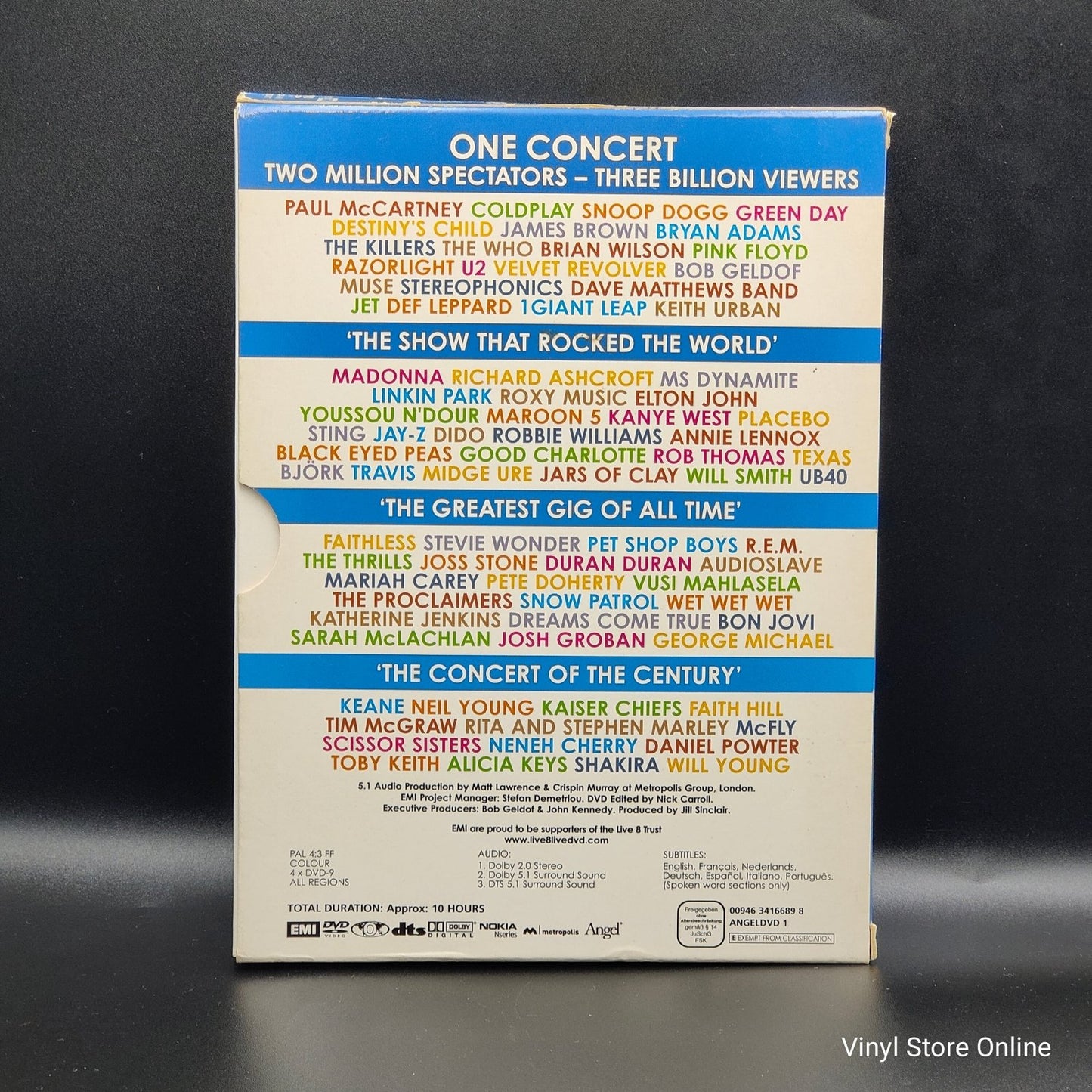 Various ‎– Live 8: One Day, One Concert, One World - Vinyl Store Online