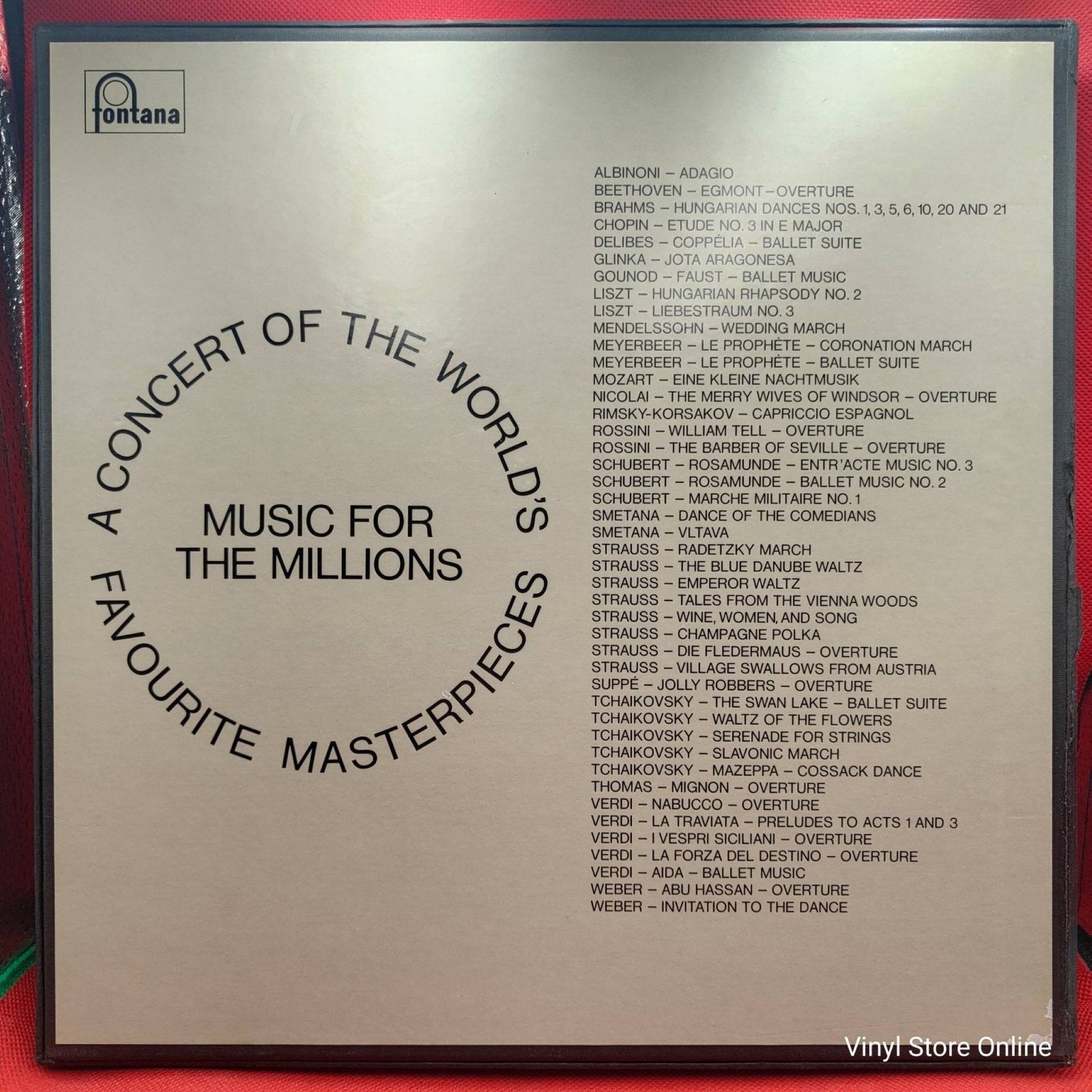 Various – Music For The Millions - A Concert Of The World's Favourite Masterpieces - Vinyl Store Online