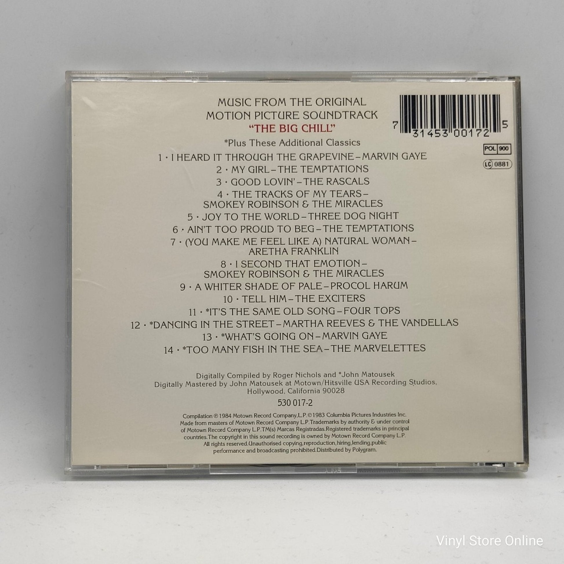 Various ‎– Music From The Original Motion Picture Soundtrack "The Big Chill" - Vinyl Store Online