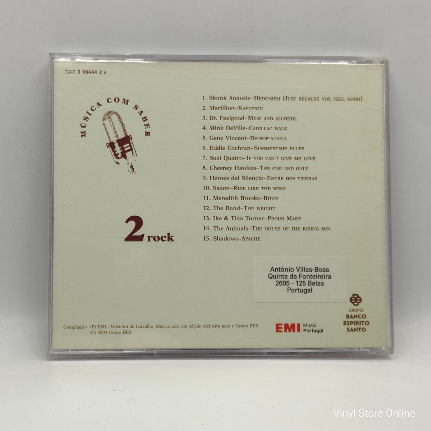 Various ‎– Música Com Saber 2 ~ Rock - Vinyl Store Online