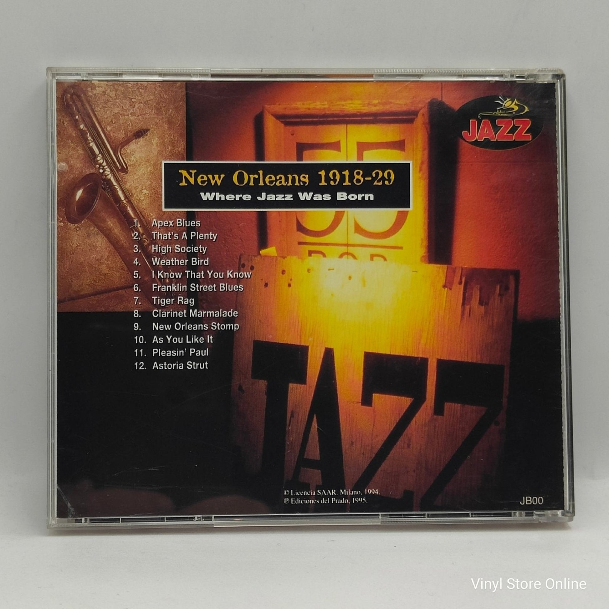 Various ‎– New Orleans 1918 - 29, Where Jazz Was Born - Vinyl Store Online