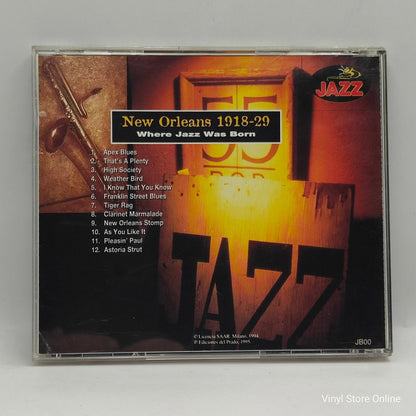 Various ‎– New Orleans 1918 - 29, Where Jazz Was Born - Vinyl Store Online