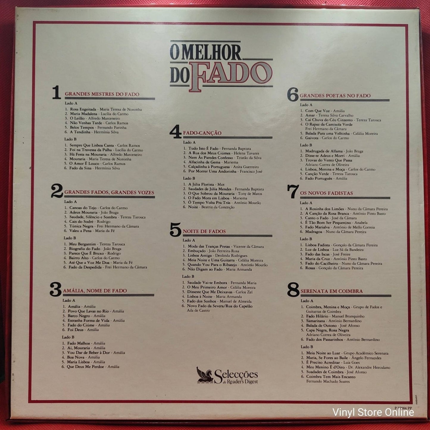 Various ‎– O Melhor Do Fado - Vinyl Store Online