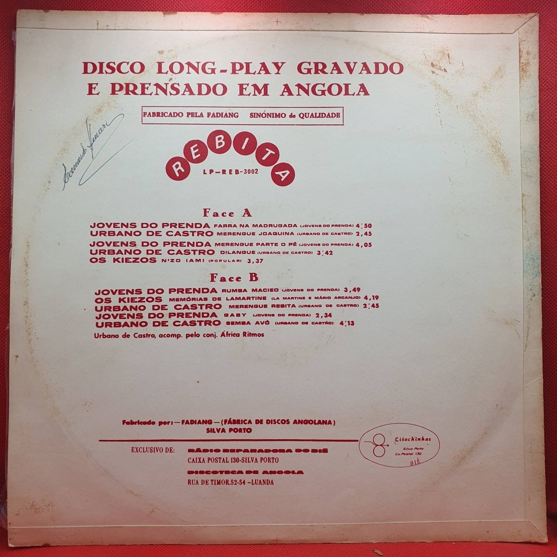 Various ‎– Os Kiezos, Urbano De Castro, Jovens Do Prenda - Vinyl Store Online