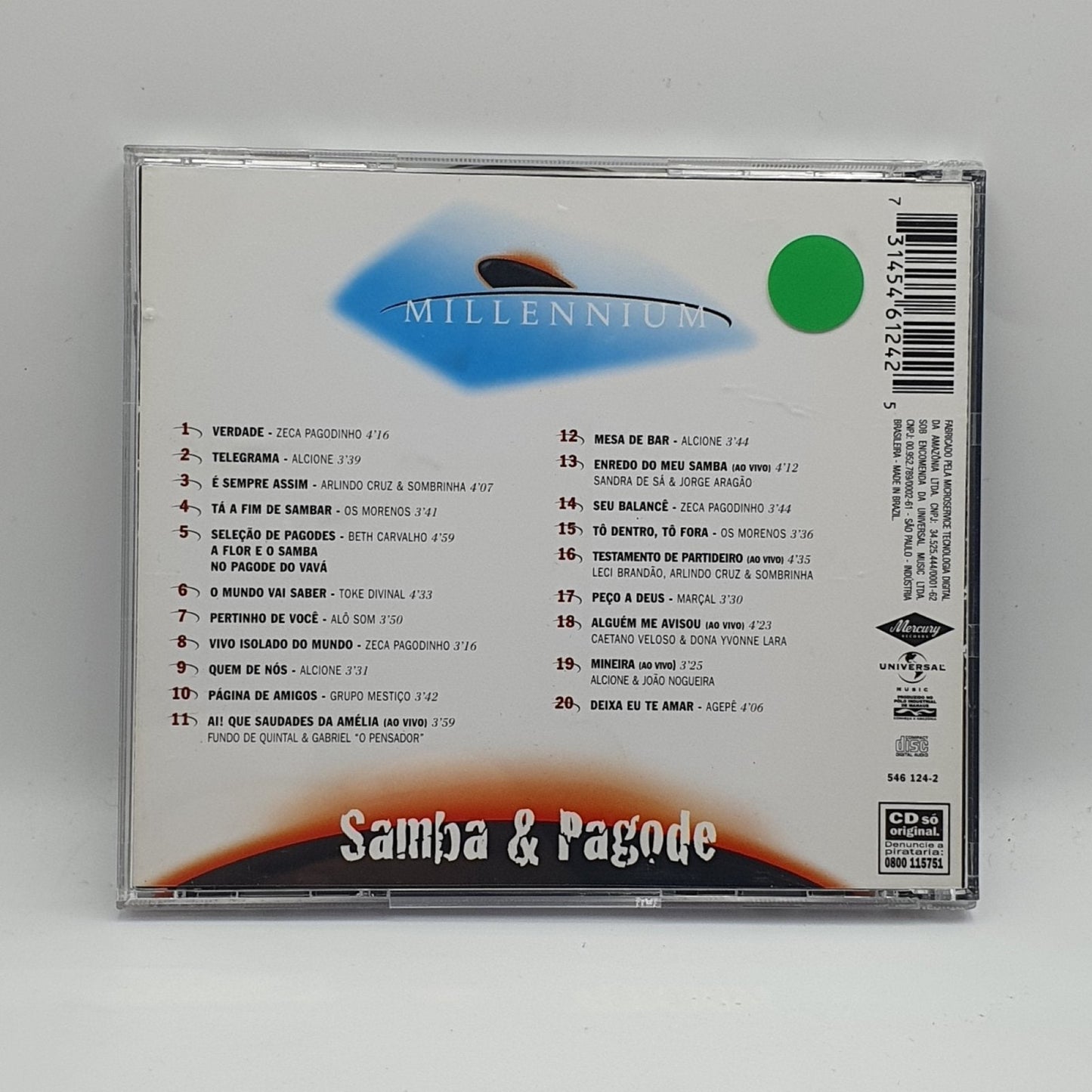 Various ‎– Samba & Pagode - 20 Músicas Do Século XX - Vinyl Store Online