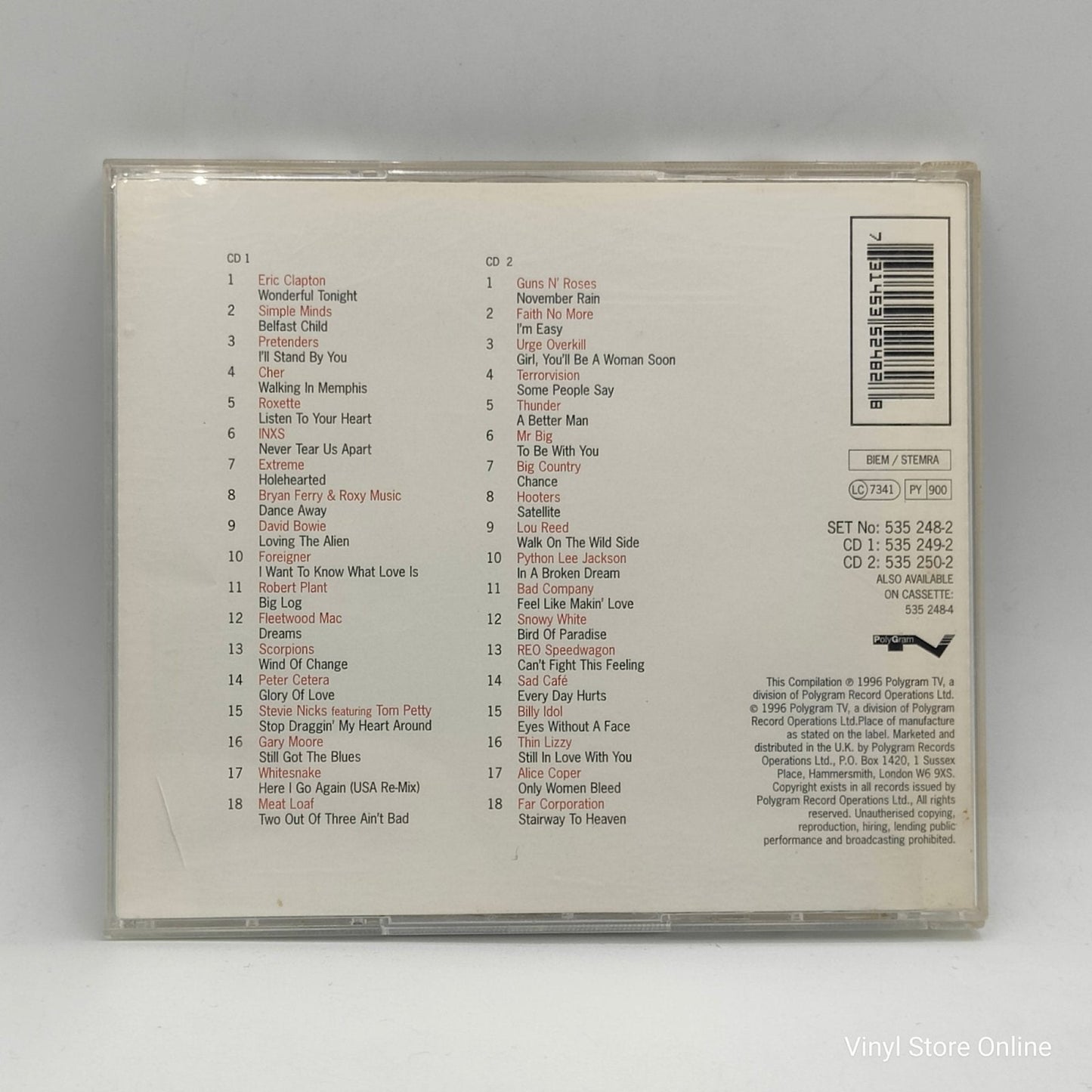 Various ‎– Soft Rock (36 Classic Rock Ballads) - Vinyl Store Online