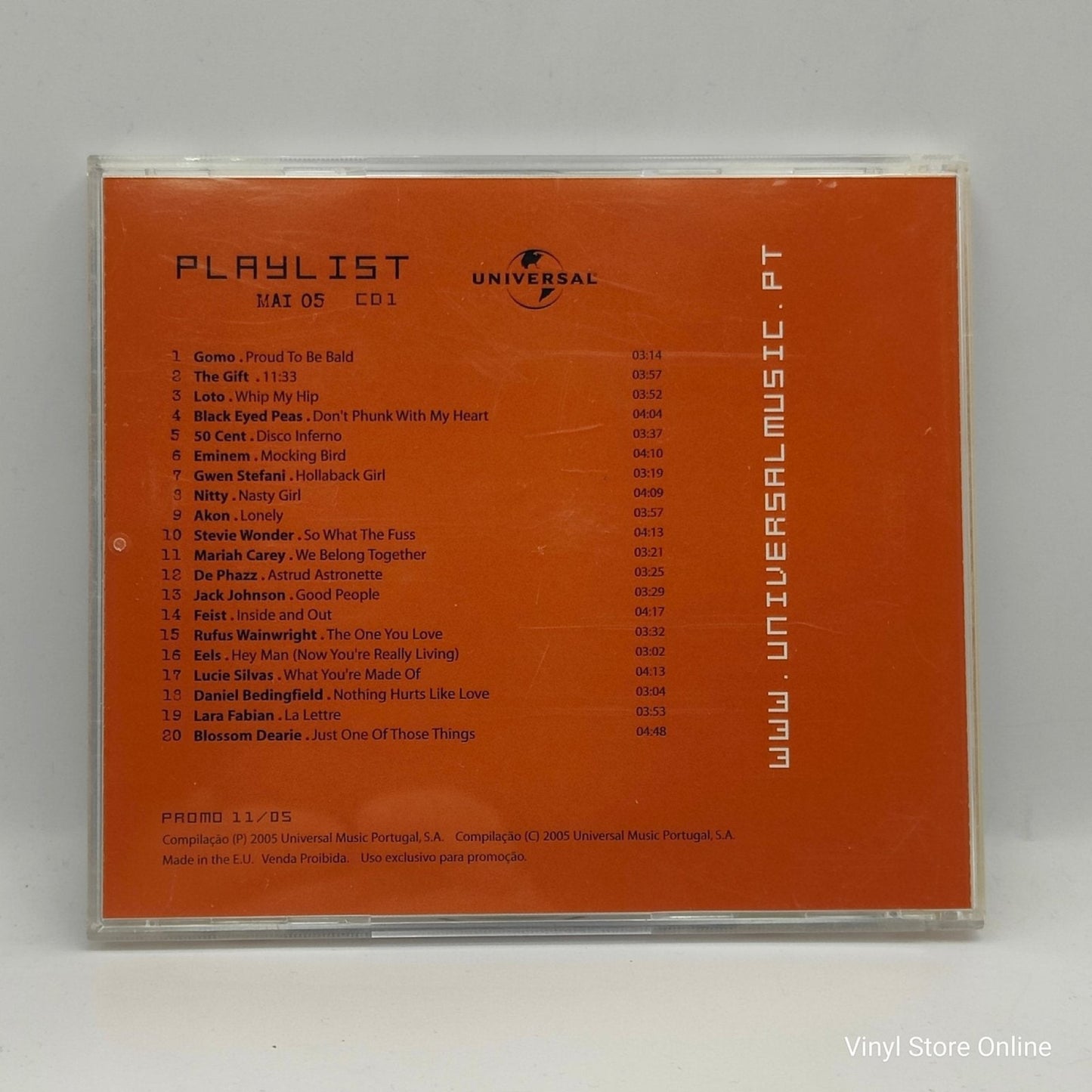 Various ‎– Universal Playlist Maio 2005 - Vinyl Store Online