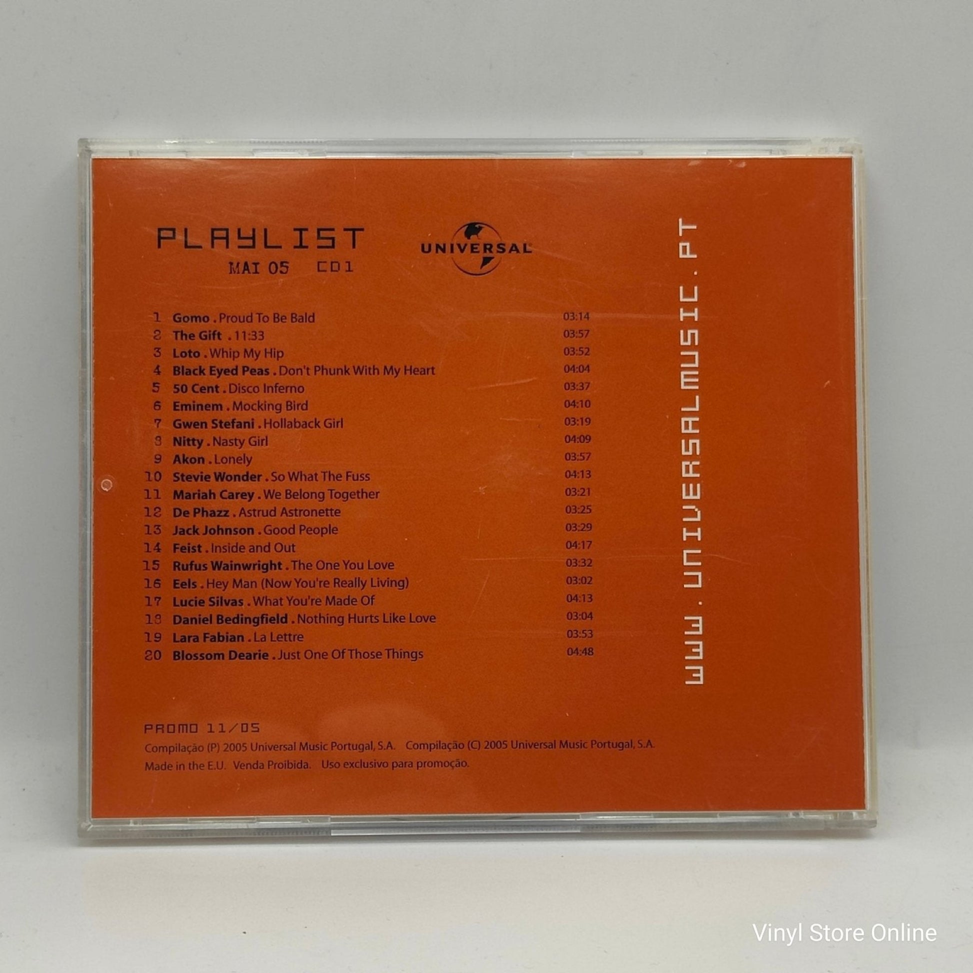Various ‎– Universal Playlist Maio 2005 - Vinyl Store Online