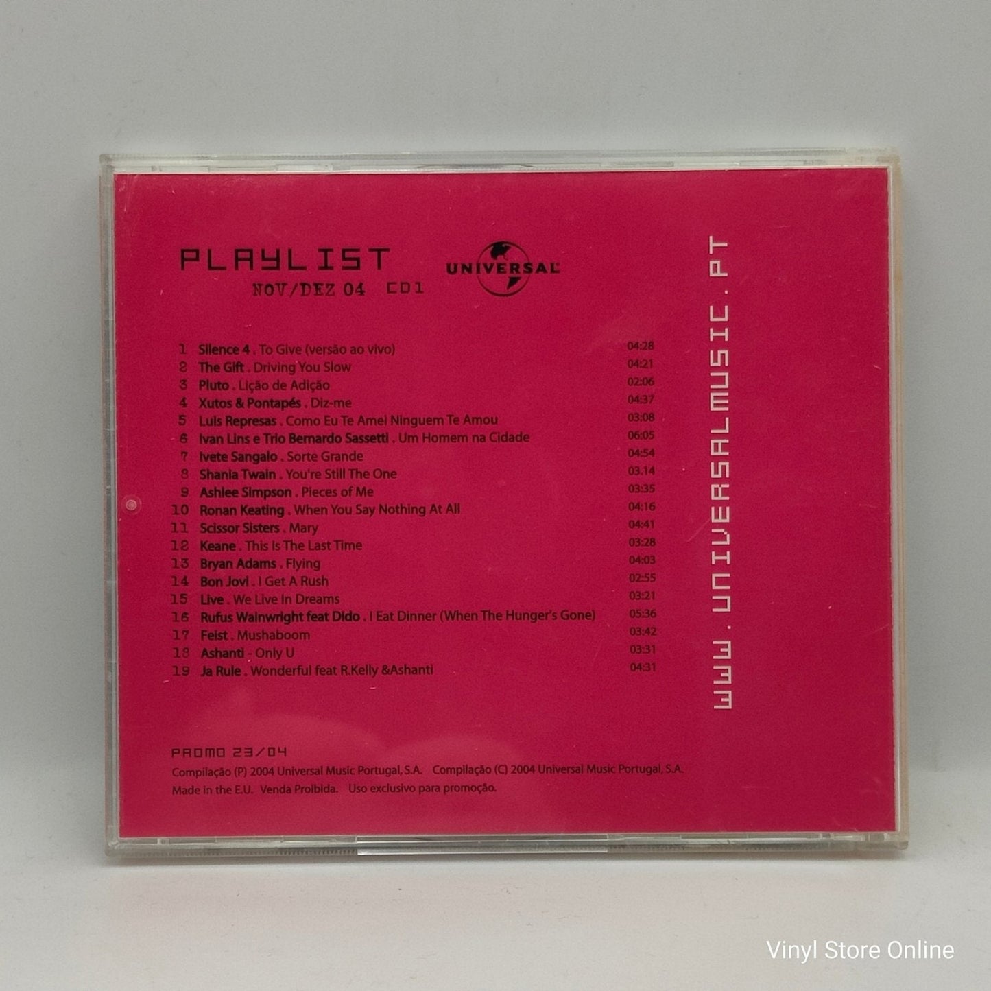 Various ‎– Universal Playlist NOV/DEZ 04 CD1 - Vinyl Store Online