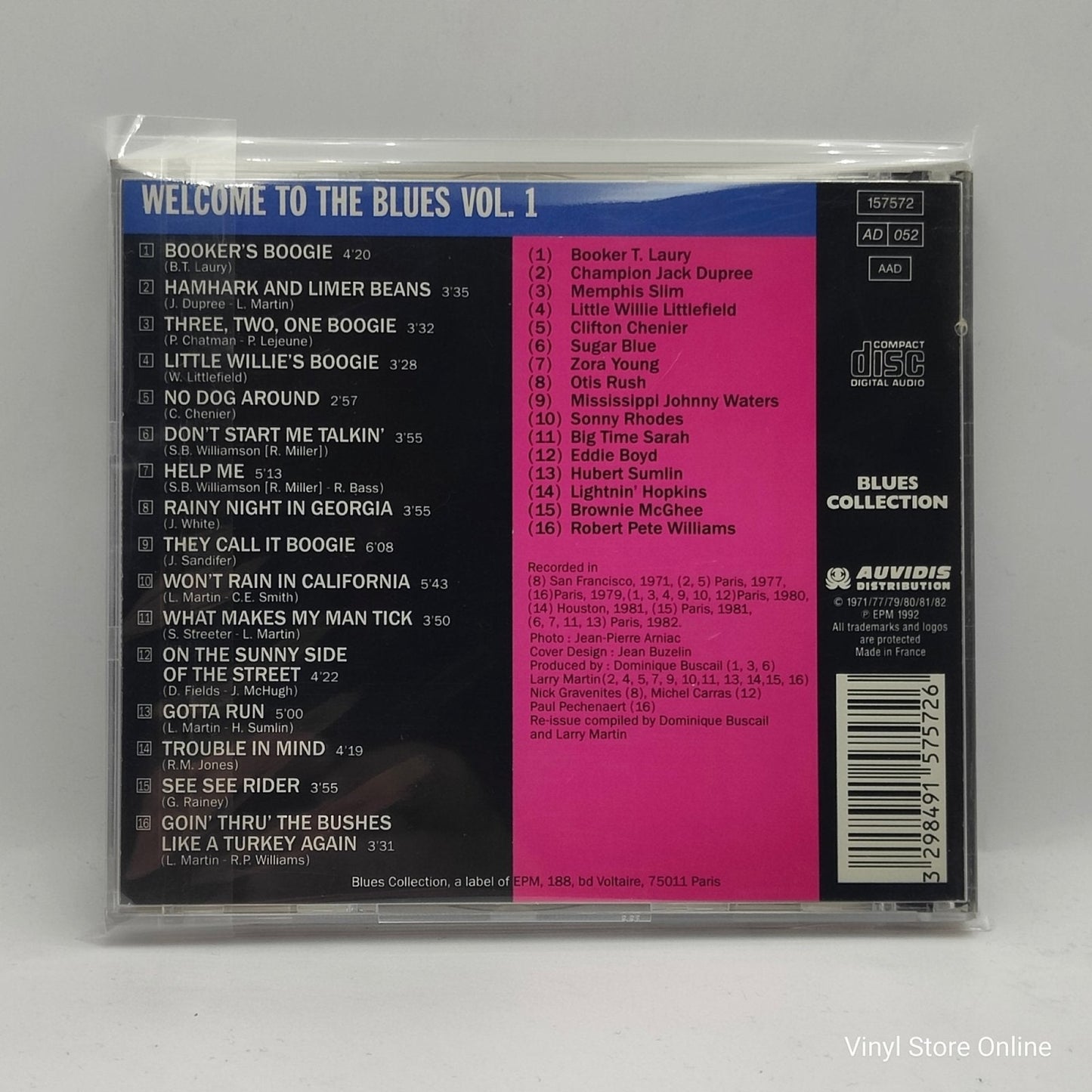 Various ‎– Welcome To The Blues Vol. 1 - Vinyl Store Online