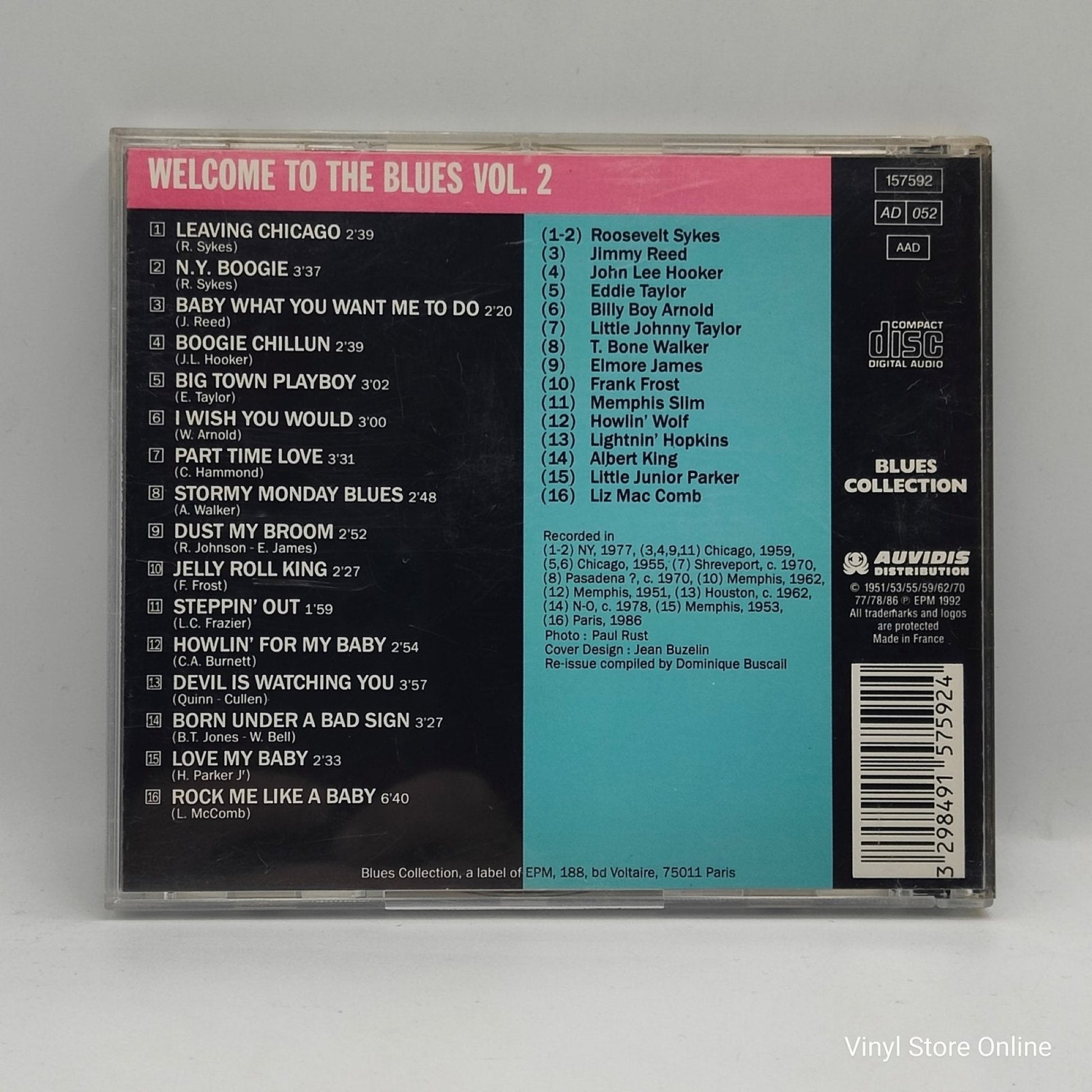 Various ‎– Welcome To The Blues Vol. 2 - Vinyl Store Online