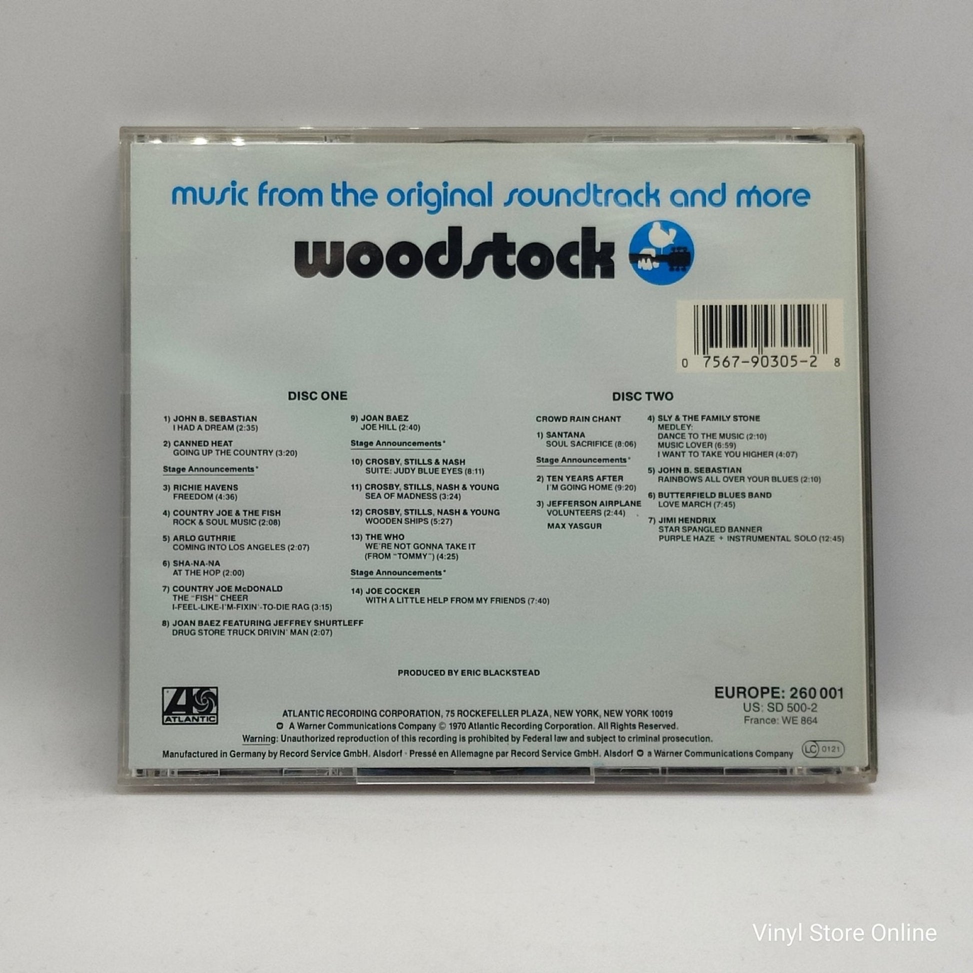 Various ‎– Woodstock - Music From The Original Soundtrack And More - Vinyl Store Online