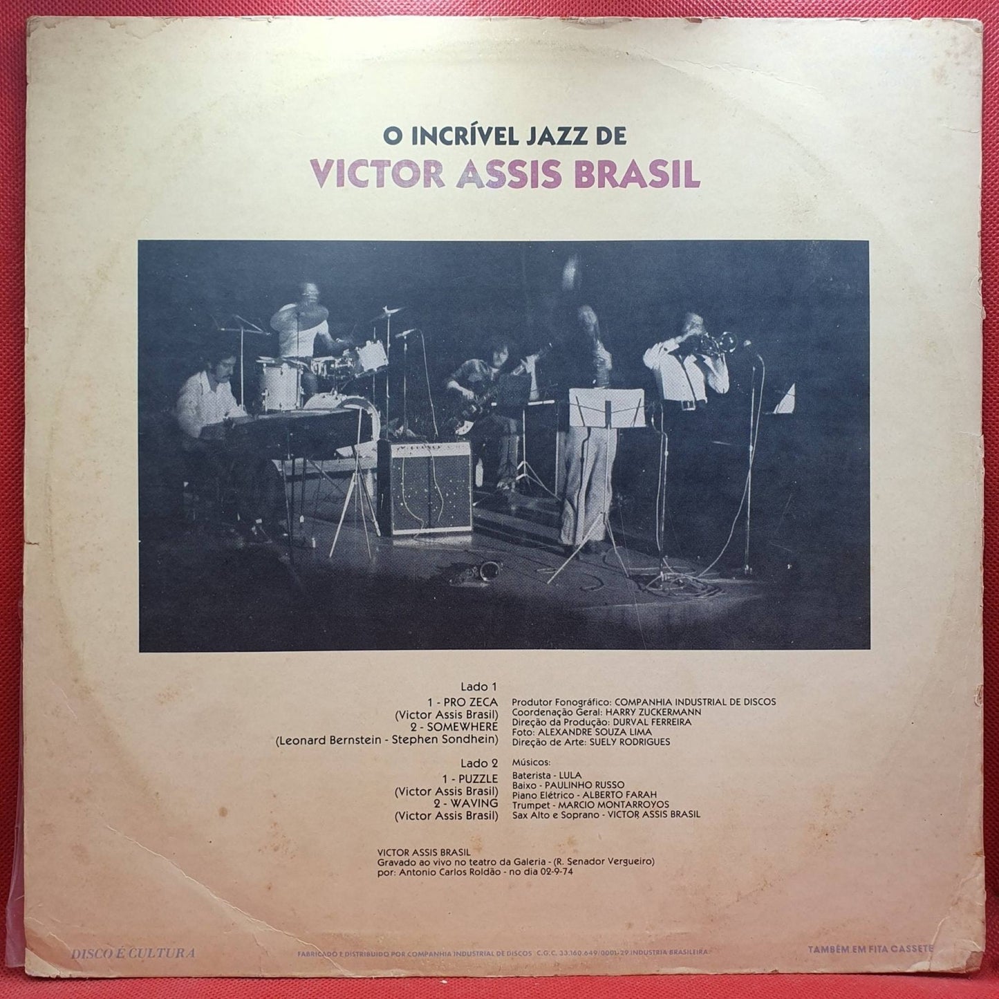 Victor Assis Brasil ‎– O Incrível Jazz De Victor Assis Brasil - Vinyl Store Online