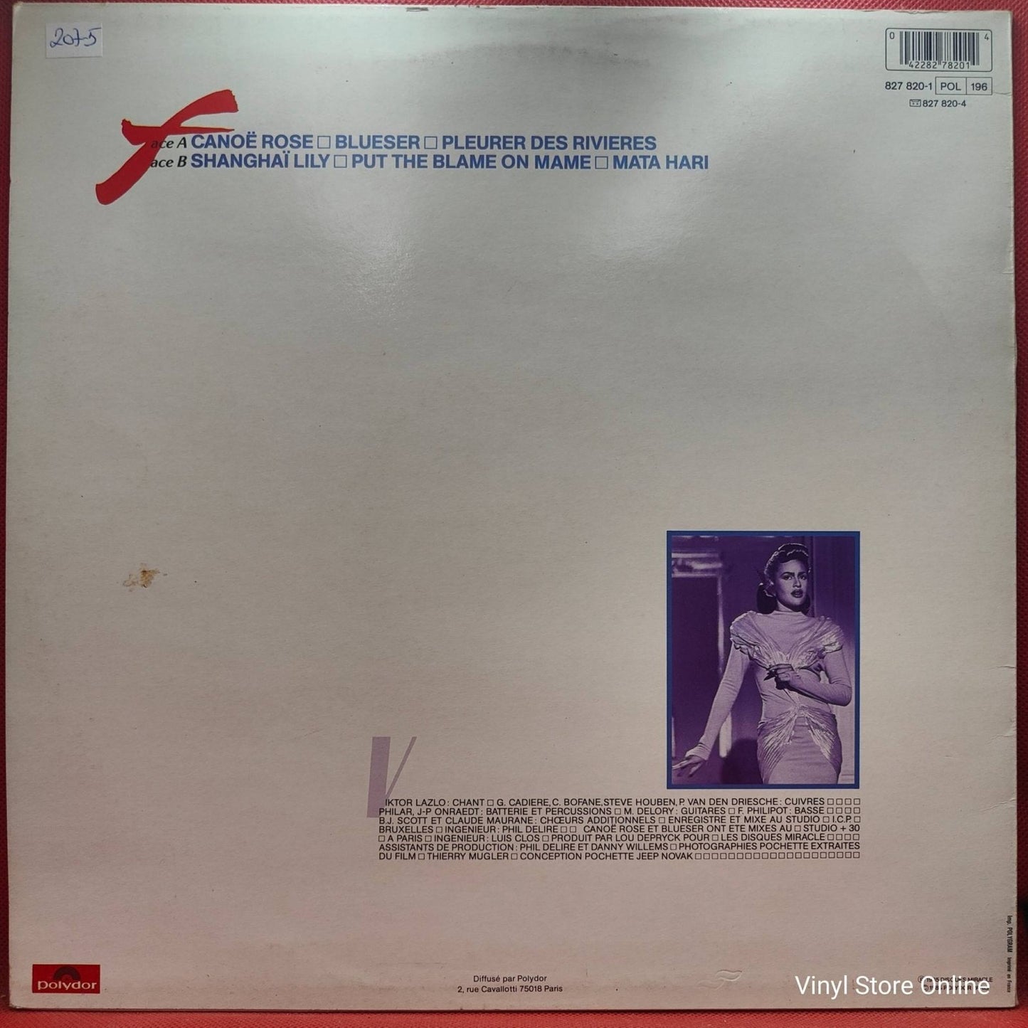 Viktor Lazlo ‎– Canoë Rose - Vinyl Store Online